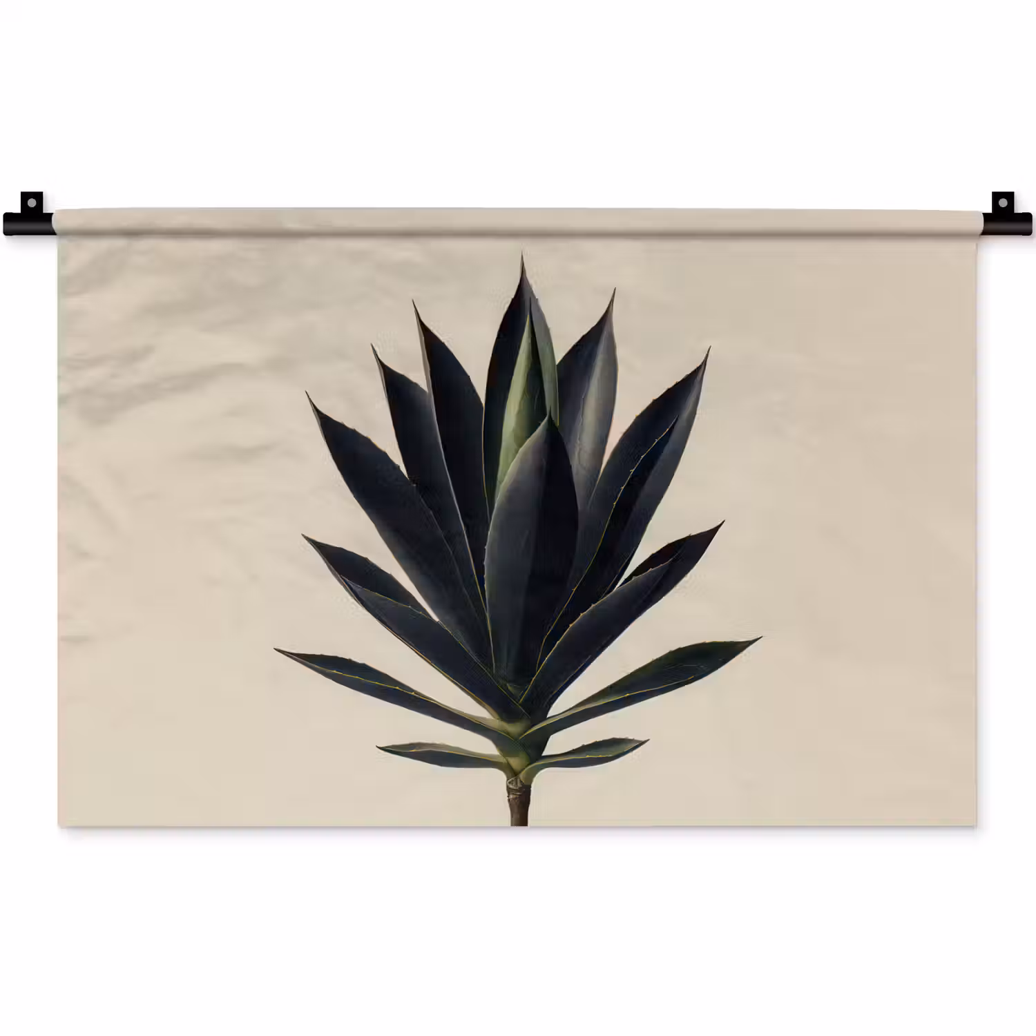 Agaveplant - Symmetrisch - Groen Wandkleed katoen klein -zz3d
