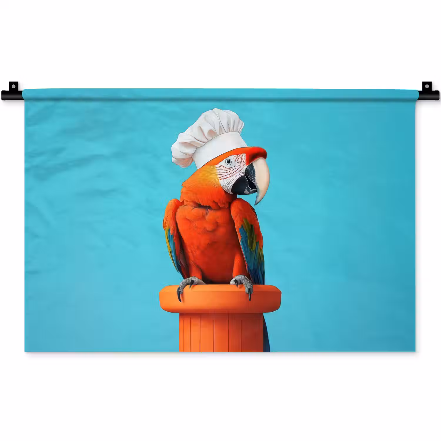 Ara - Koksmuts - Sokkel - Grappig Wandkleed katoen klein -zz3d