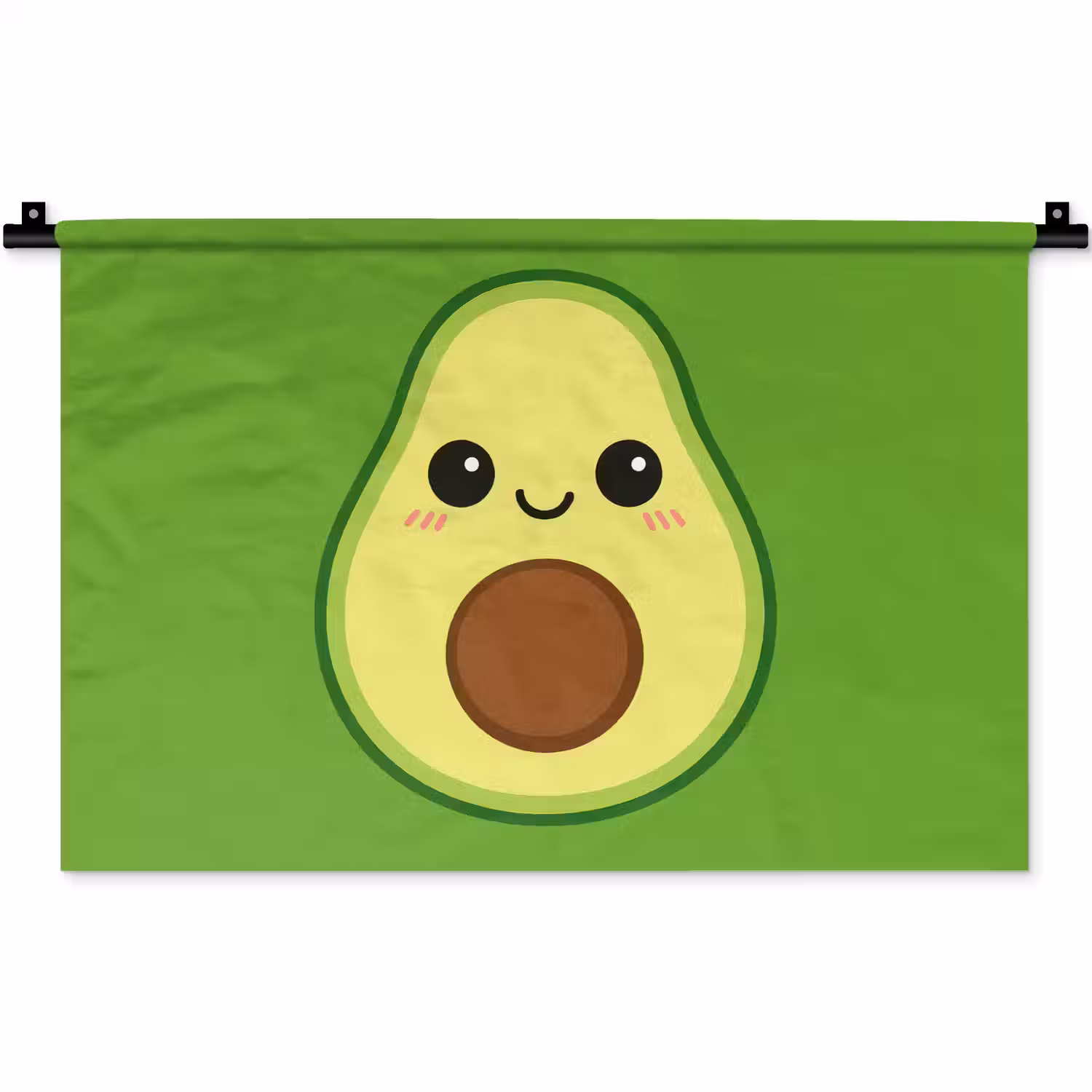 Avocado - Groen - Speels Wandkleed katoen klein -zz3d