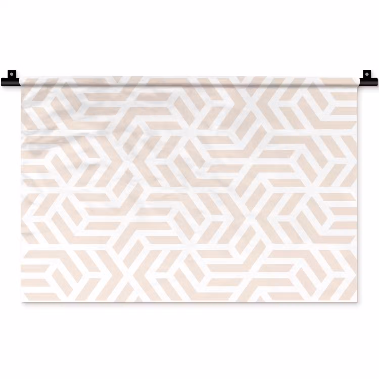 Beige - Geometrie - Patronen - Abstract Wandkleed katoen klein 269 -zz3d