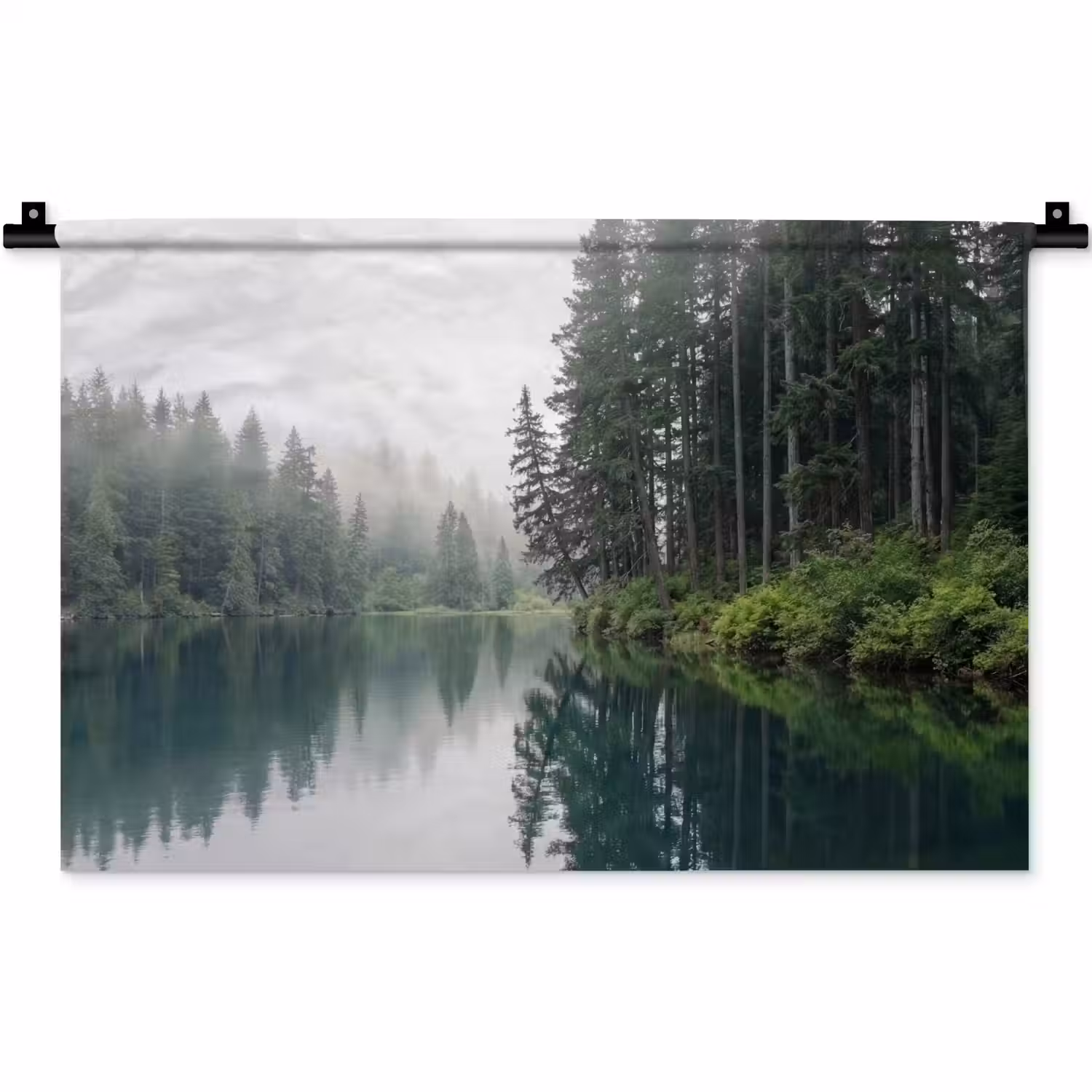 Bergen - Meer - Bos Wandkleed katoen klein -zz3d