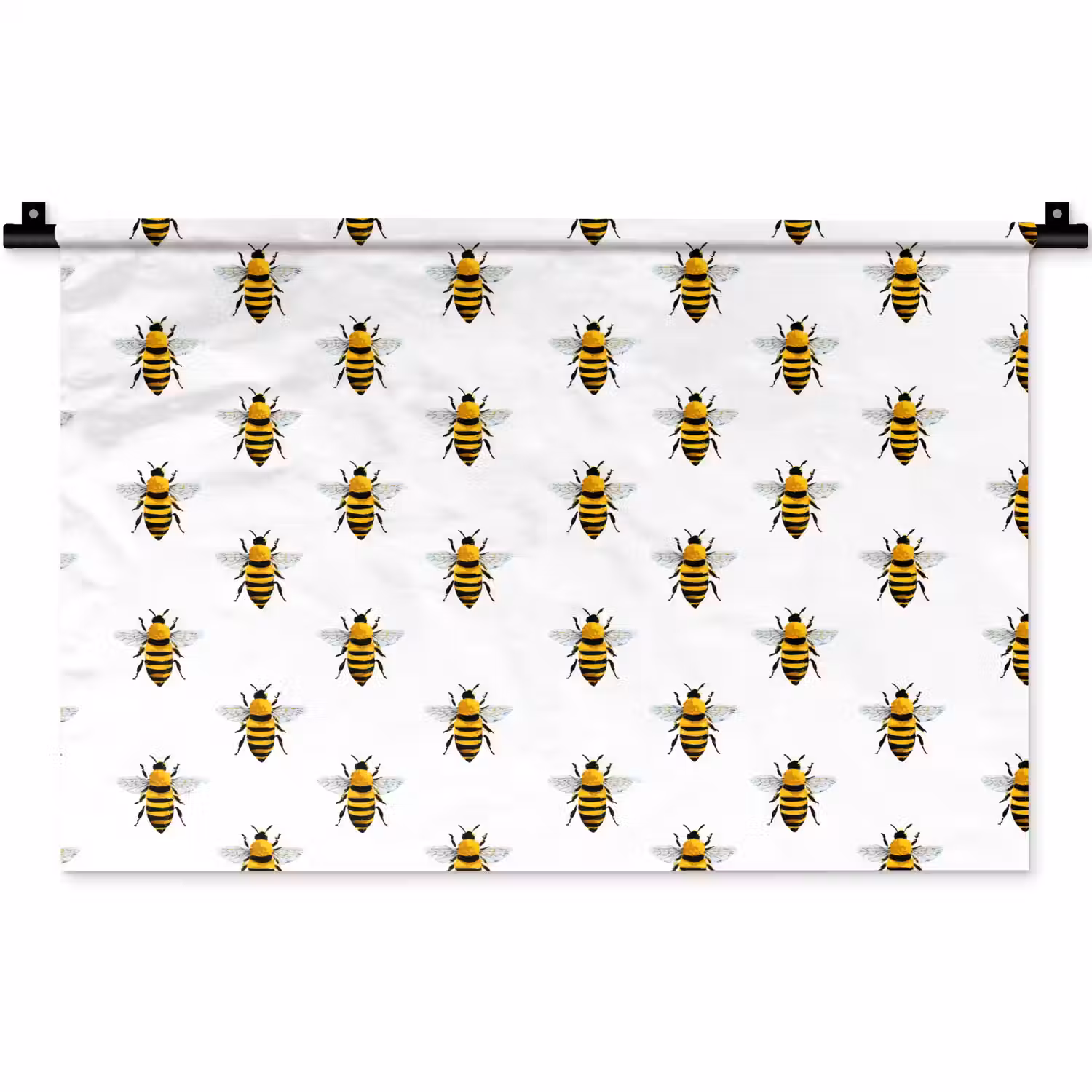 Bijen - Tijdloos - Wit Wandkleed katoen klein 269 -zz3d