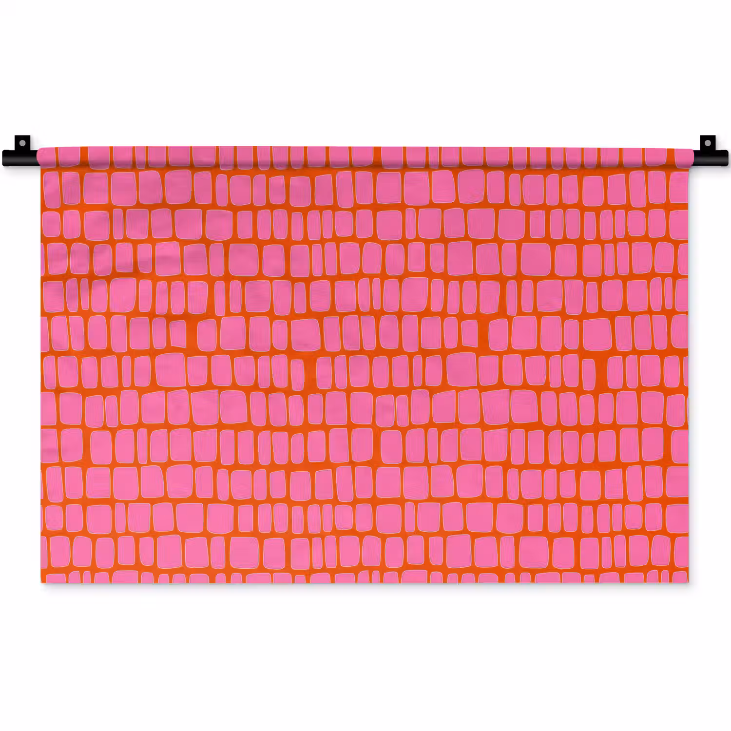 Organisch - Raster - Roze Wandkleed katoen klein 269 -zz3d