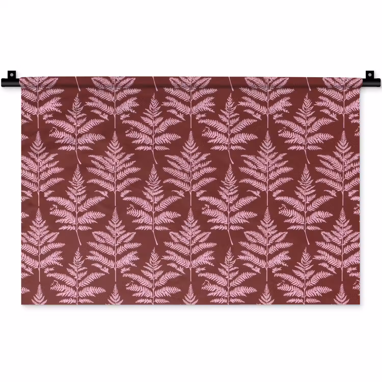 Blad - Patroon - Paars Wandkleed katoen klein 269 -zz3d
