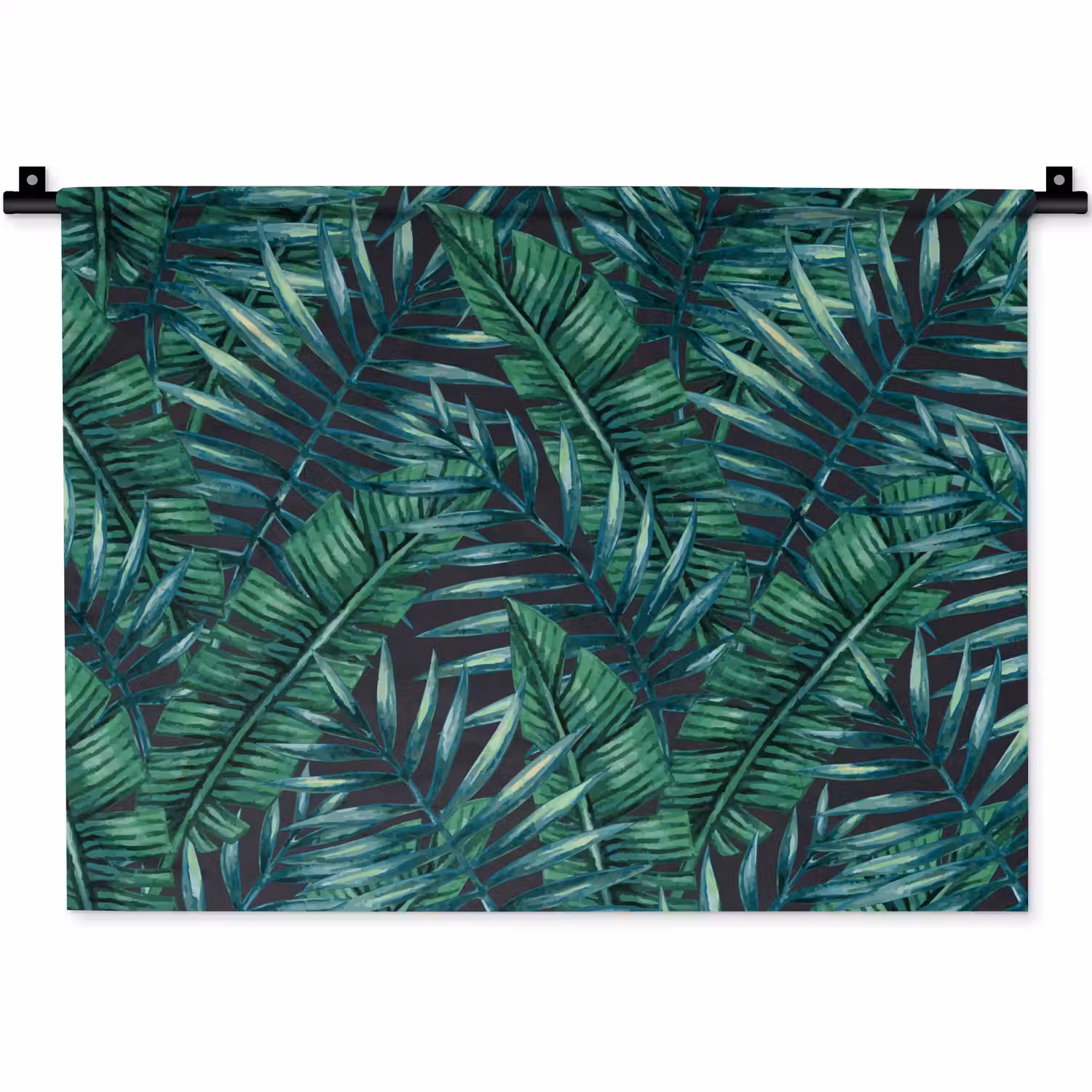 Bladeren - Jungle - Tropical Wandkleed katoen klein -zz3d