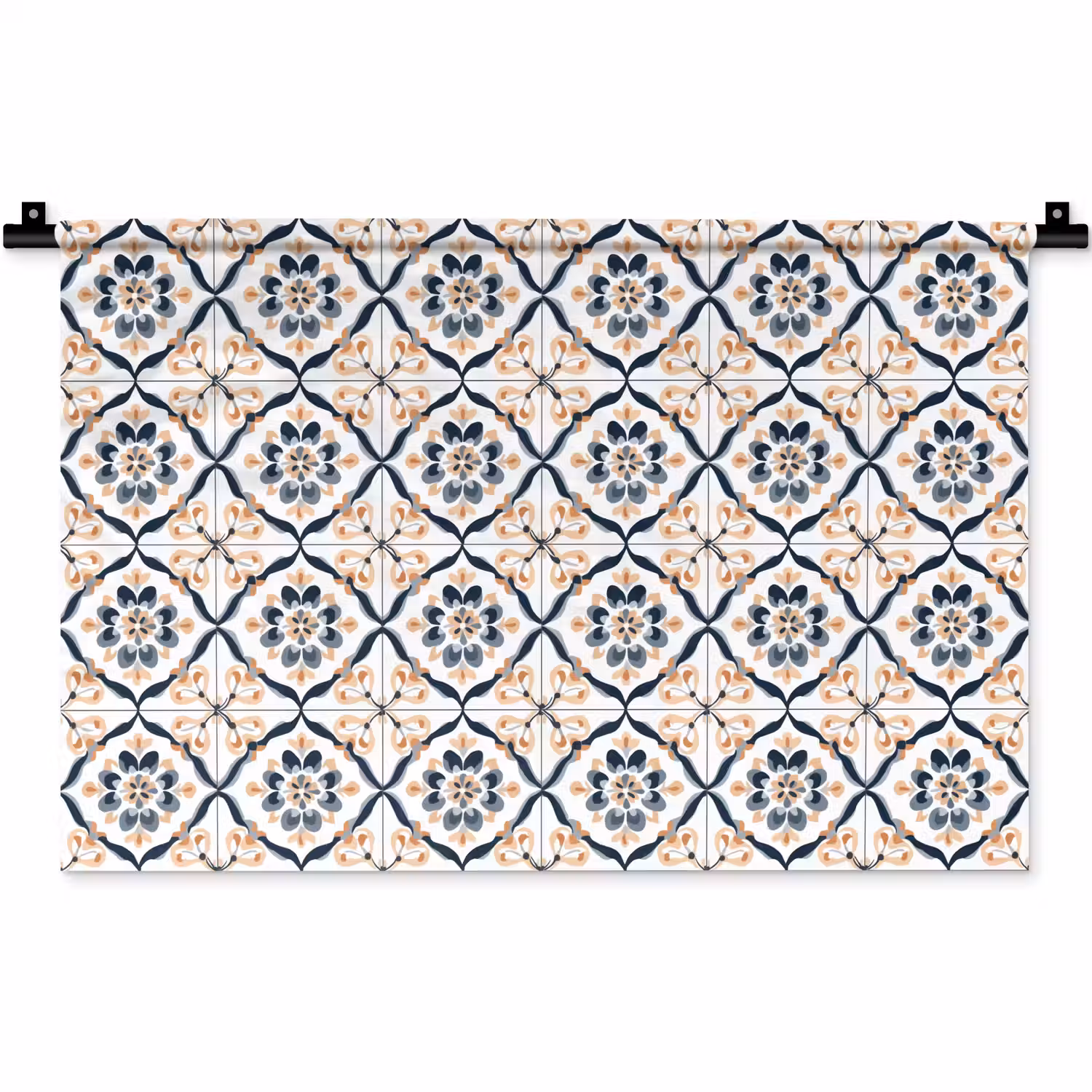 Bladvorm - Patroon - Kleurrijk Wandkleed katoen klein 269 -zz3d