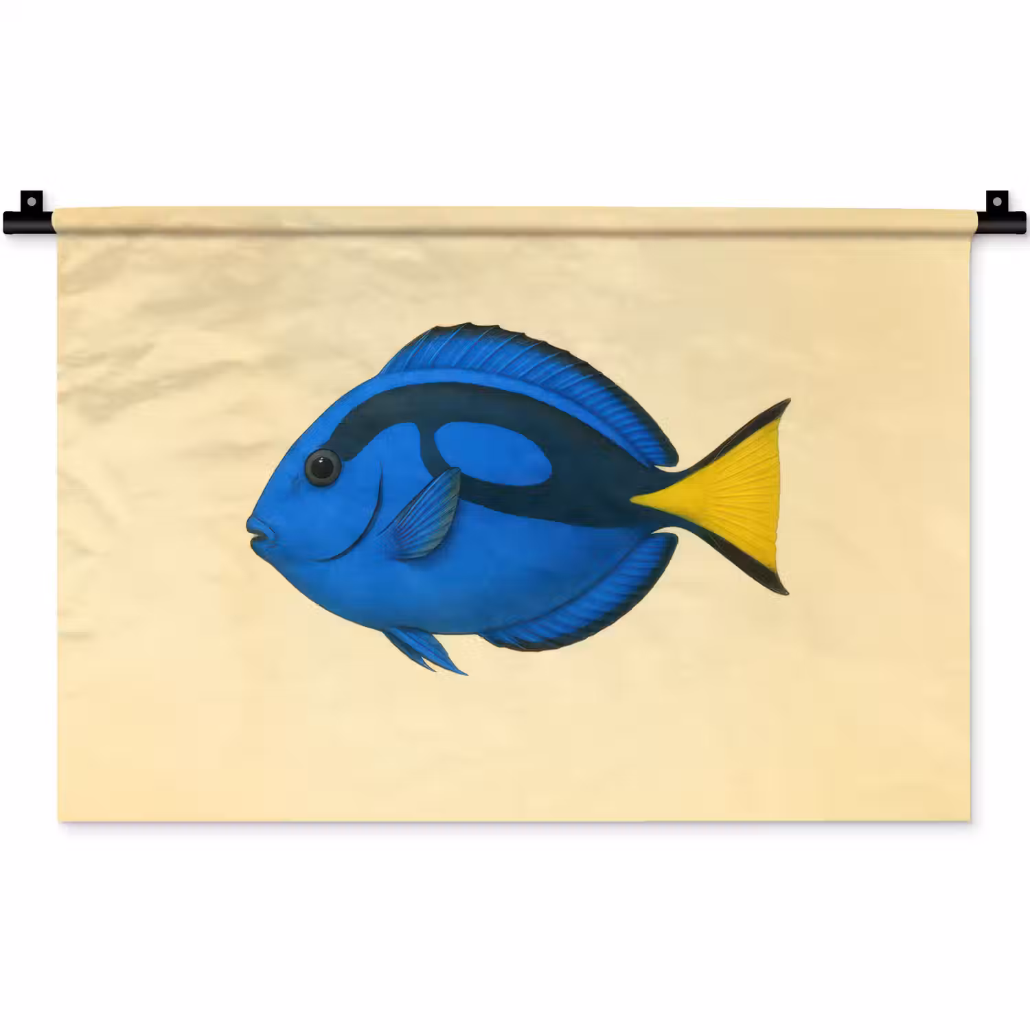 Blauw - Dory - Vis - Staartvin Wandkleed katoen klein -zz3d