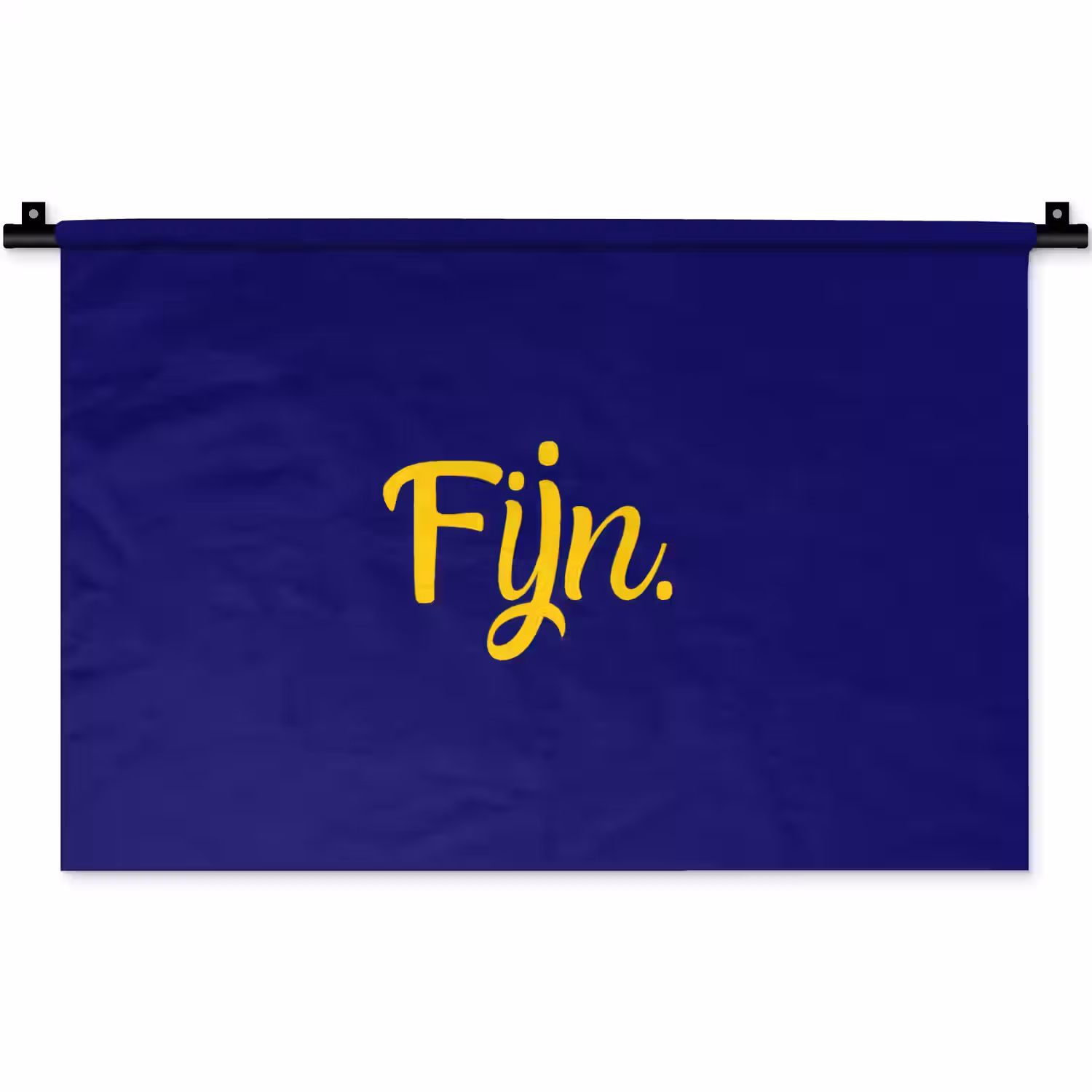 Blauw - Geel - Fijn Wandkleed katoen klein -zz3d