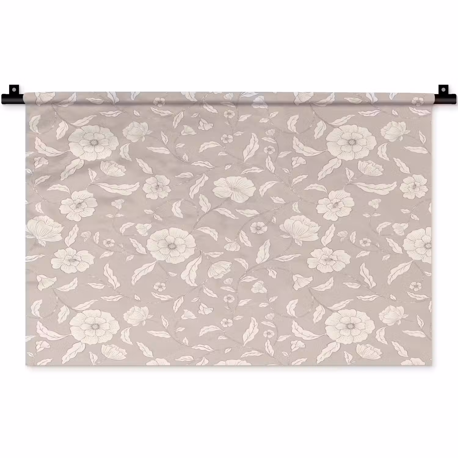 Bloemen - Blaadjes - Patroon Wandkleed katoen klein 269 -zz3d