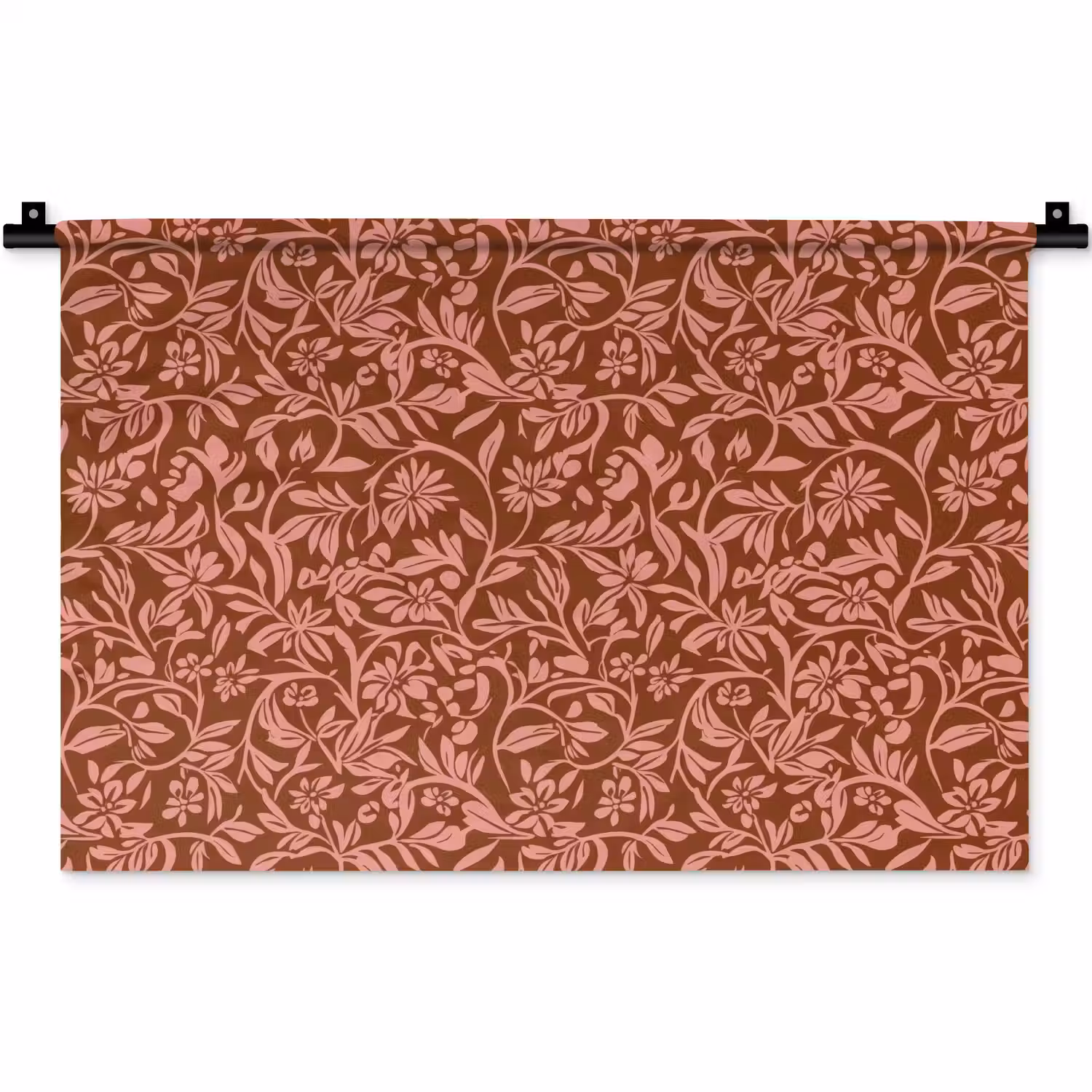 Bloemen - Print - Roze Wandkleed katoen klein 269 -zz3d