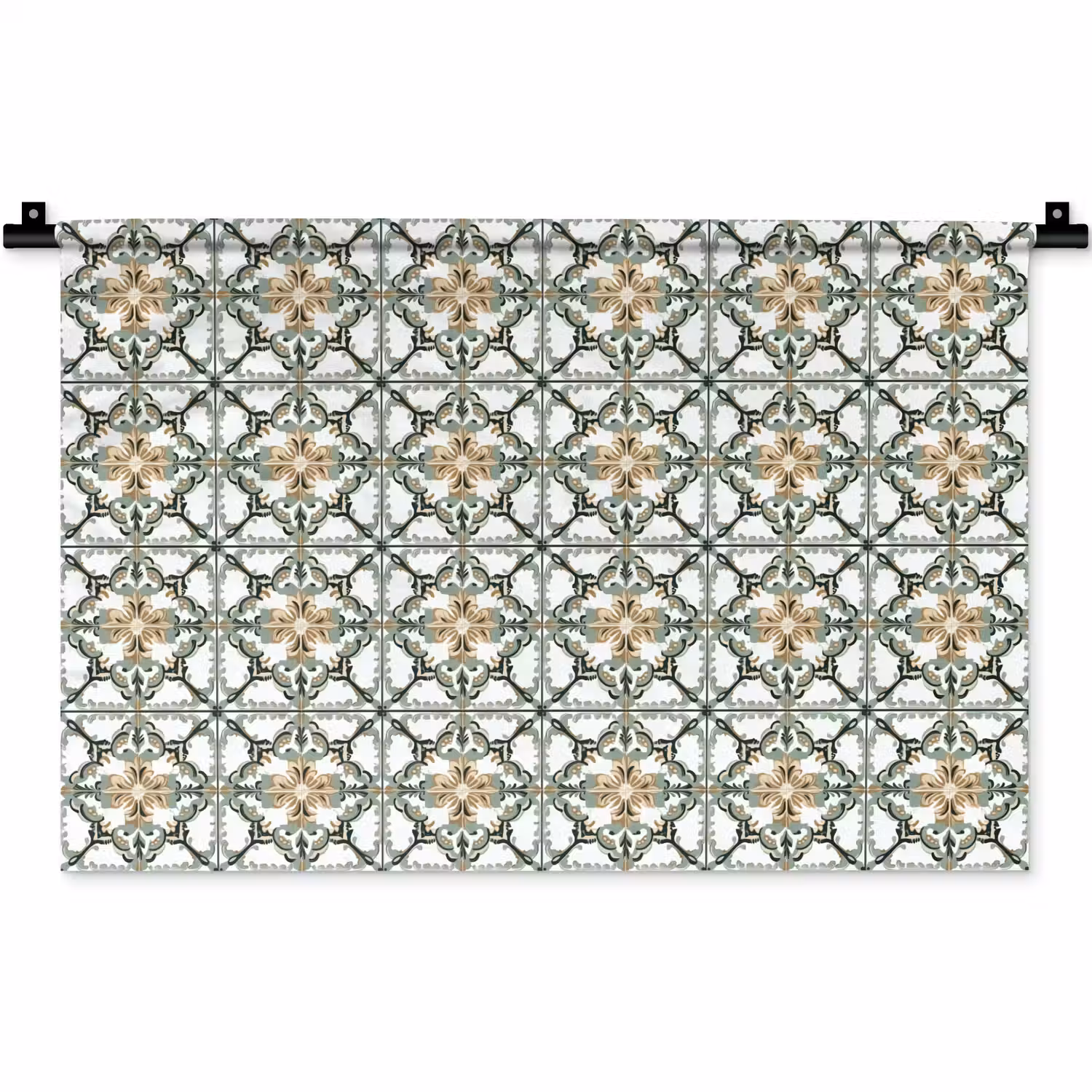 Floraal - Verweerd - Keurrijk Wandkleed katoen klein 269 -zz3d