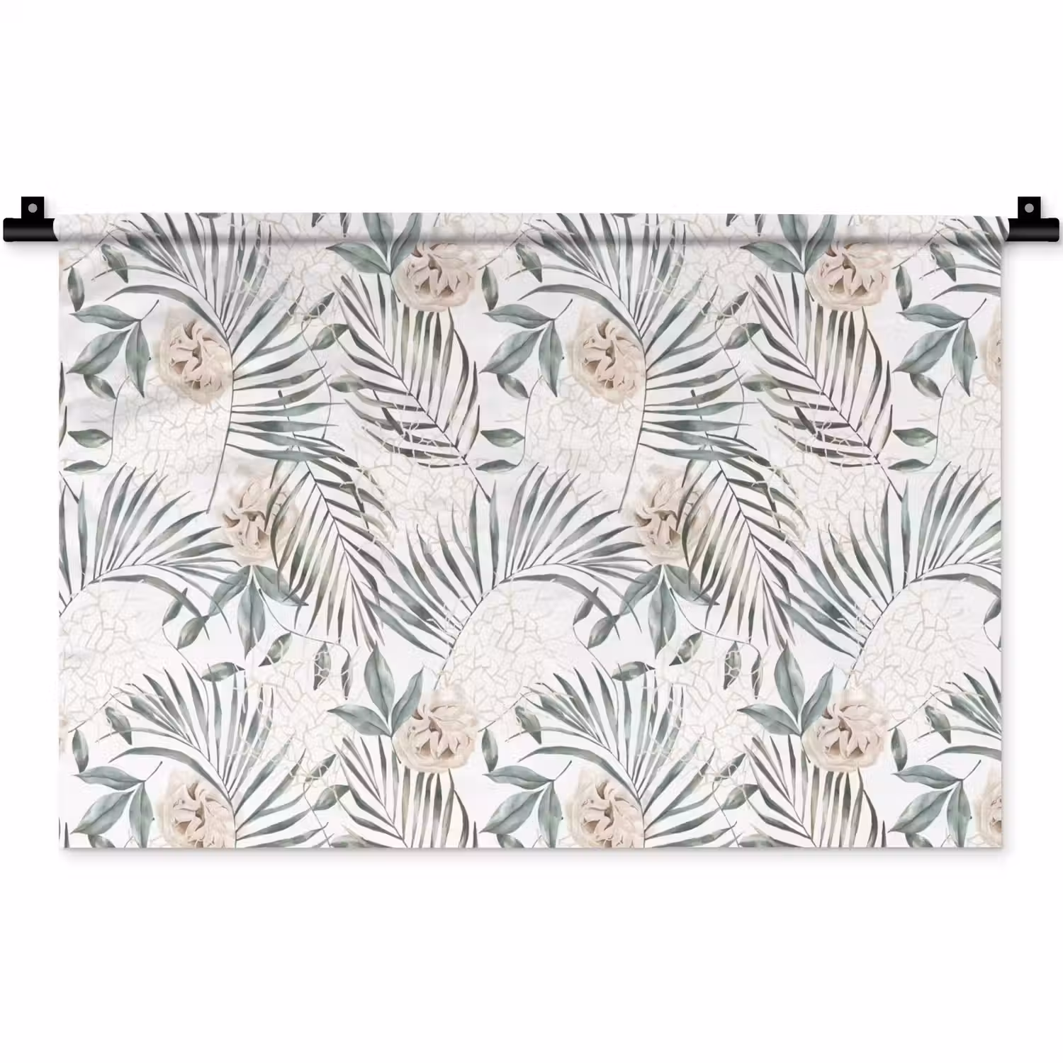 Bohemian - Bladeren - Bloemen - Tropisch Wandkleed katoen klein -zz3d