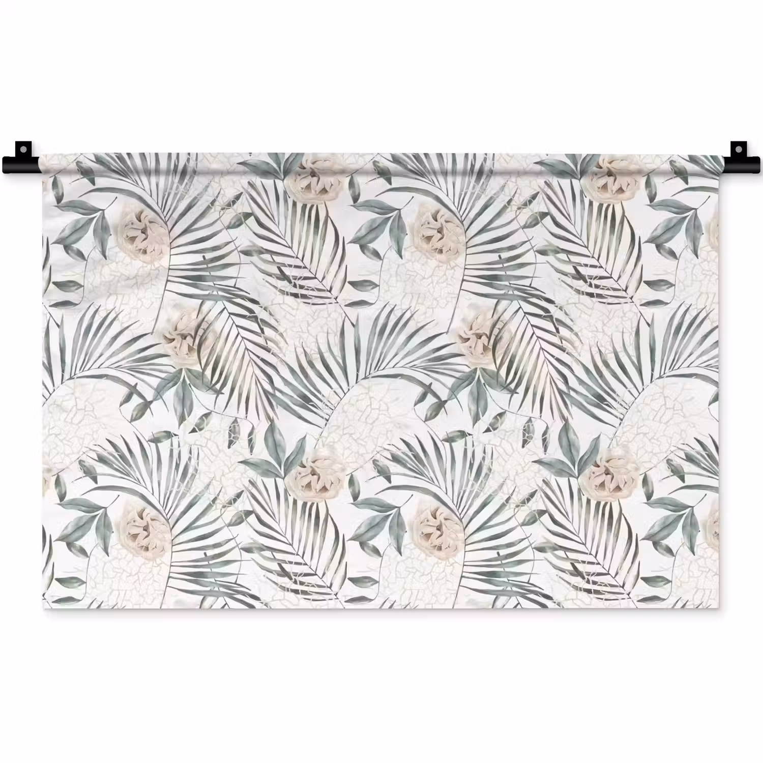 Bohemian - Bloemen - Bladeren - Jungle - Tropical Wandkleed katoen klein -zz3d