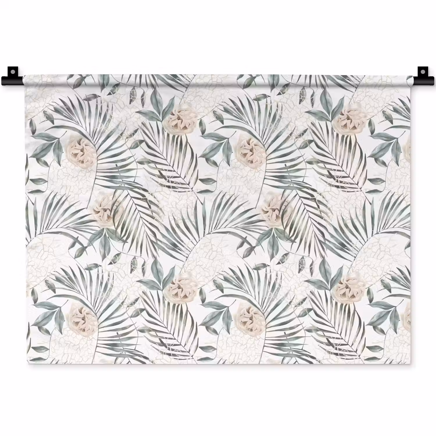 Boho - Jungle - Bloemen - Bladeren Wandkleed katoen klein -zz3d