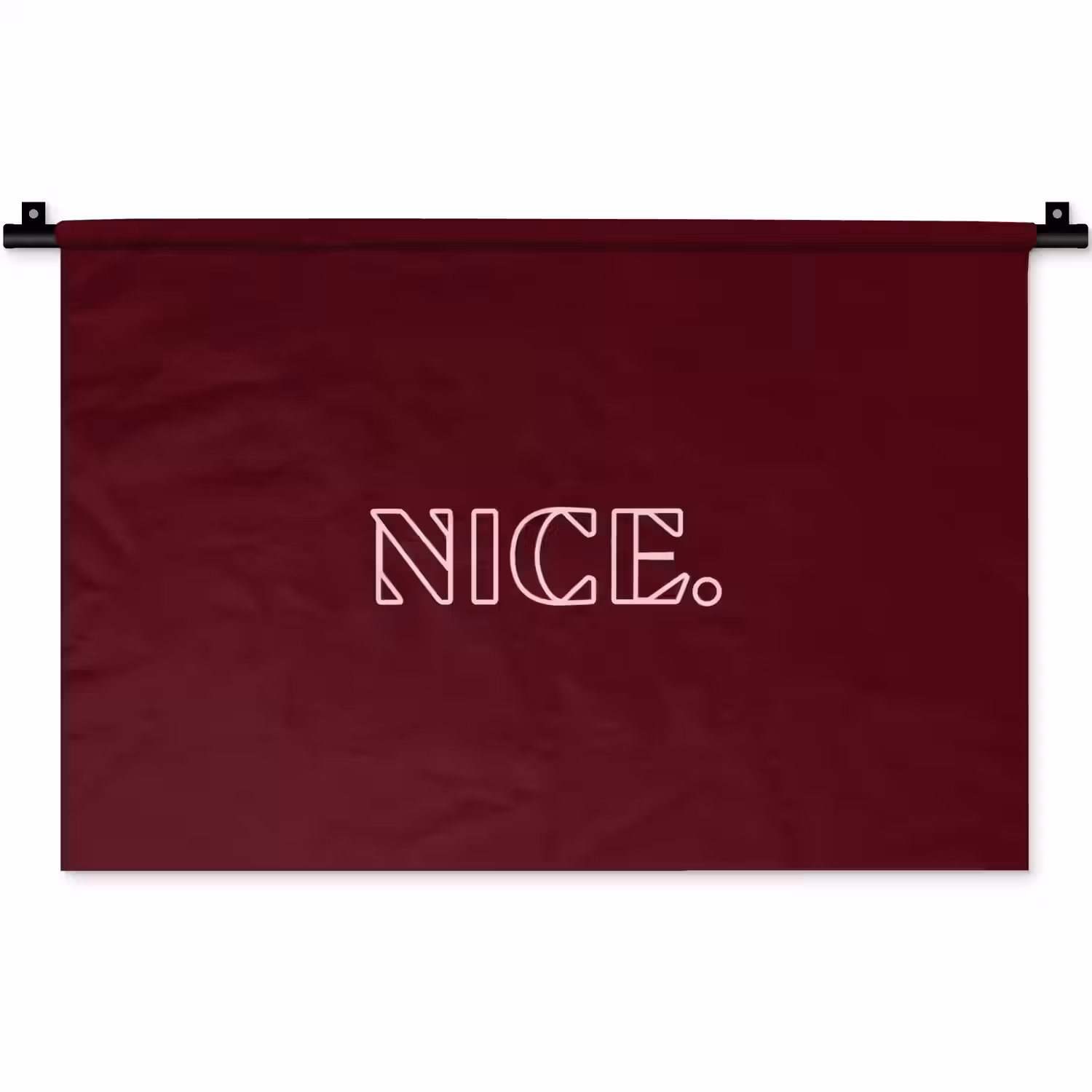 Bordeaux - Nice - minimalistisch Wandkleed katoen klein -zz3d