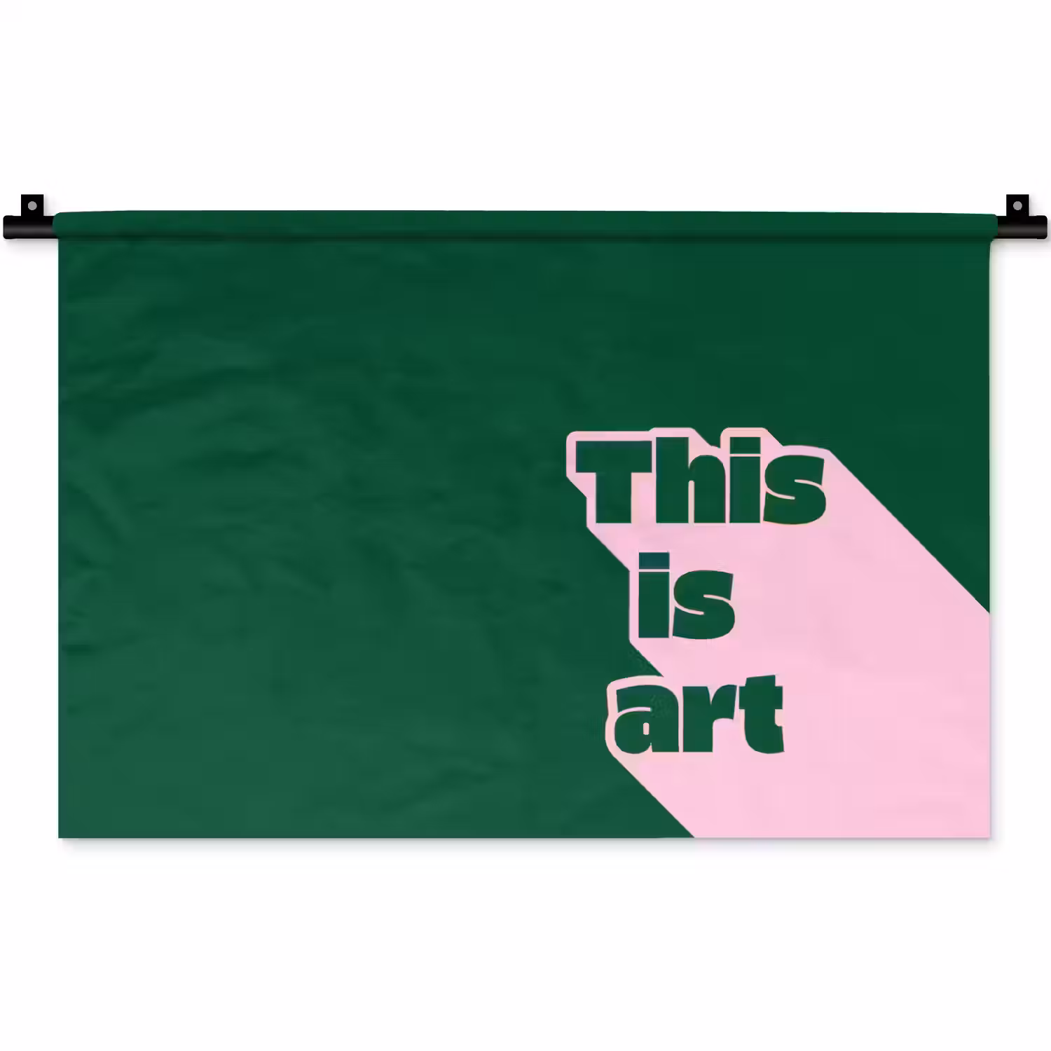 This is art - Schaduw - Roze Wandkleed katoen klein -zz3d