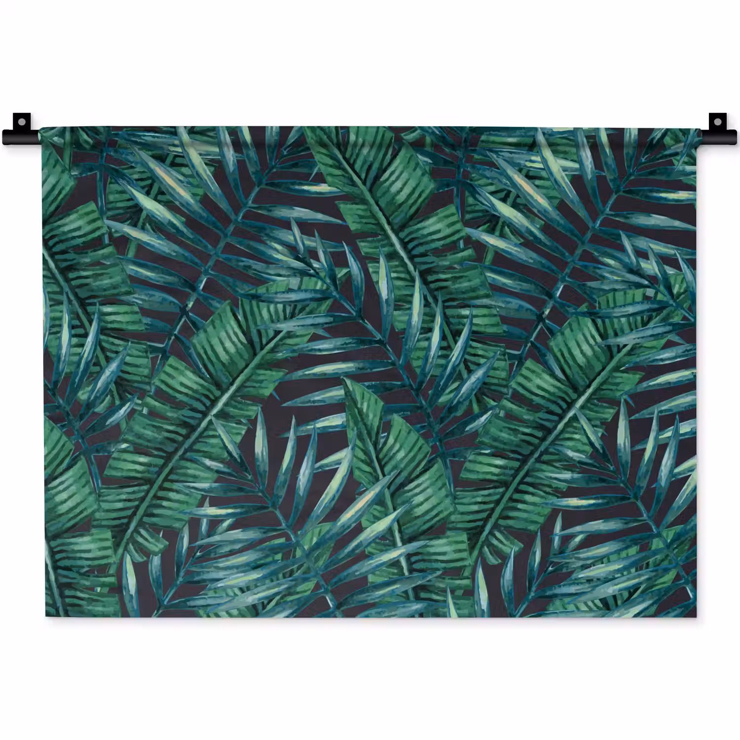 Jungle - Bladeren - Tropical Wandkleed katoen klein -zz3d