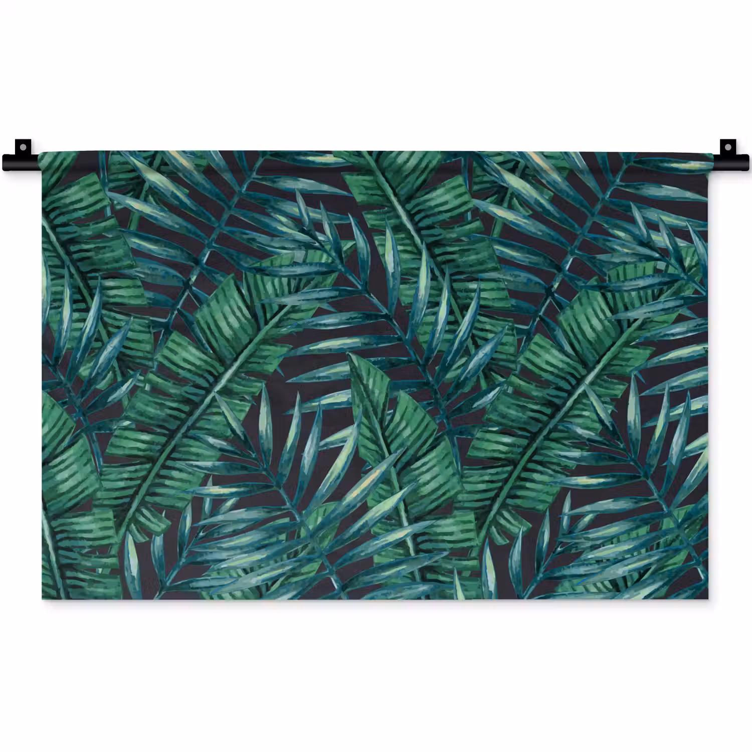 Jungle - Bladeren - Tropisch Wandkleed katoen klein -zz3d