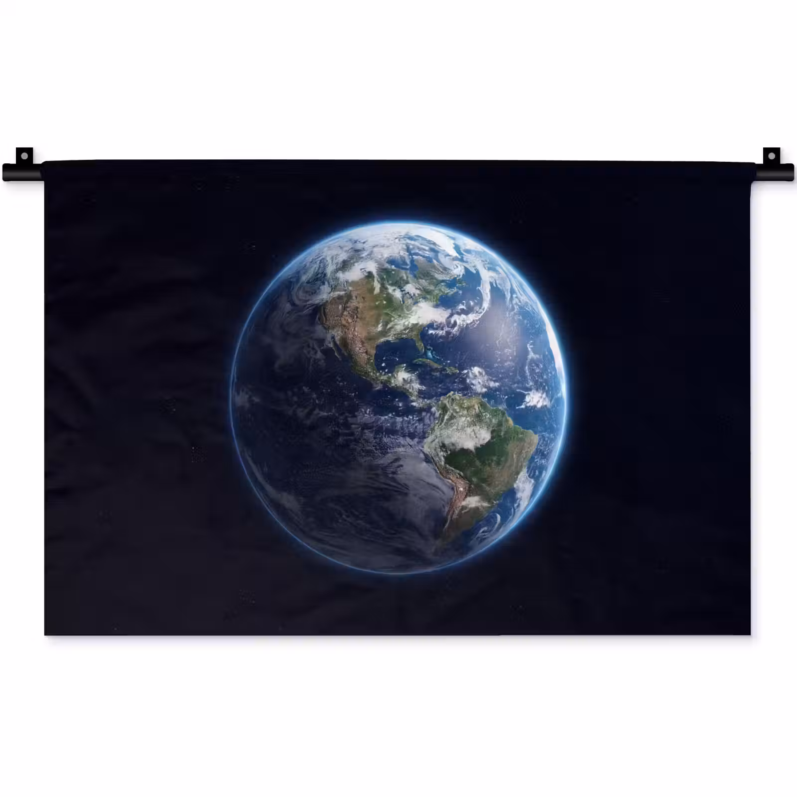 Wandteppich - Erde – Weltraum – Kosmos - Aarde - Ruimte - Kosmos Wandkleed katoen klein