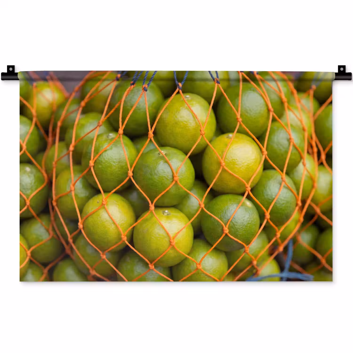Eten - Net - Groen - Markt Wandkleed katoen klein -zz3d