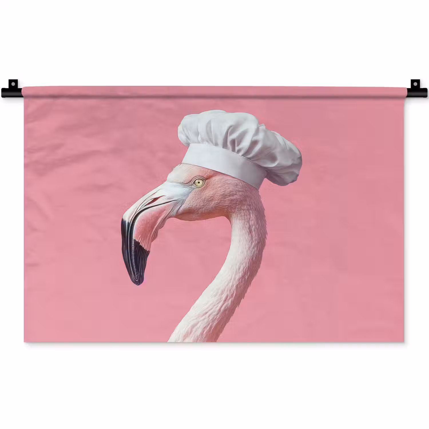 Flamingo - Roze - Koksmuts - Vogel Wandkleed katoen klein -zz3d