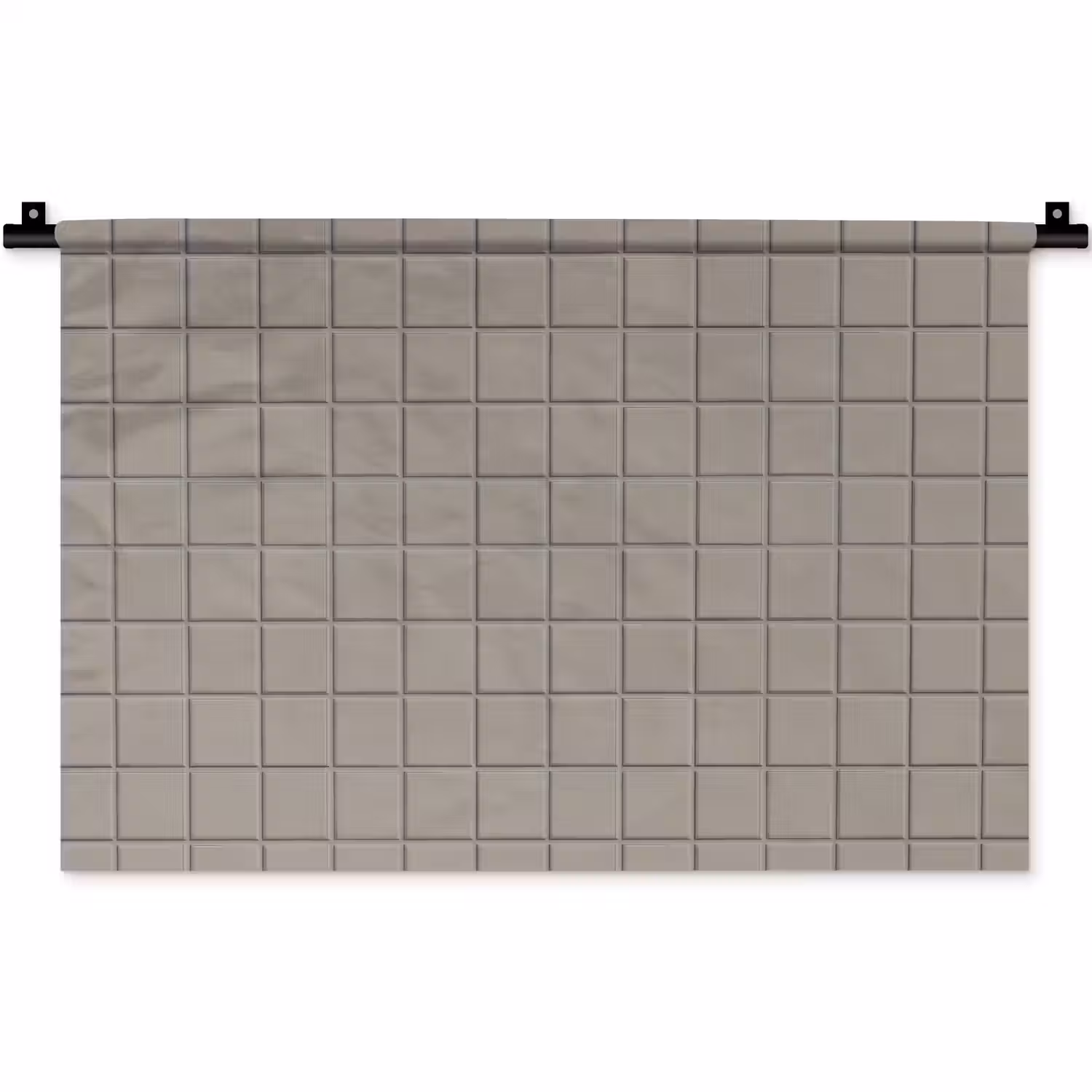 Tegel - Patroon Kiezel - Grijs Wandkleed katoen klein 269 -zz3d