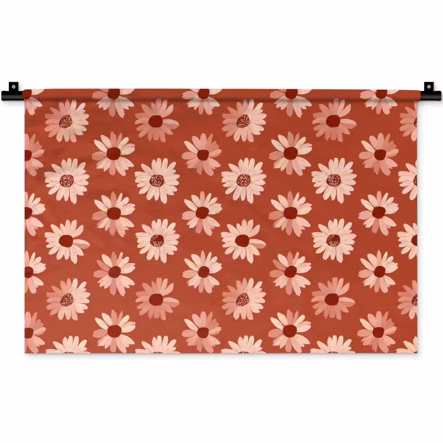 Madelief - Retro - Terracotta Wandkleed katoen klein 269 -zz3d