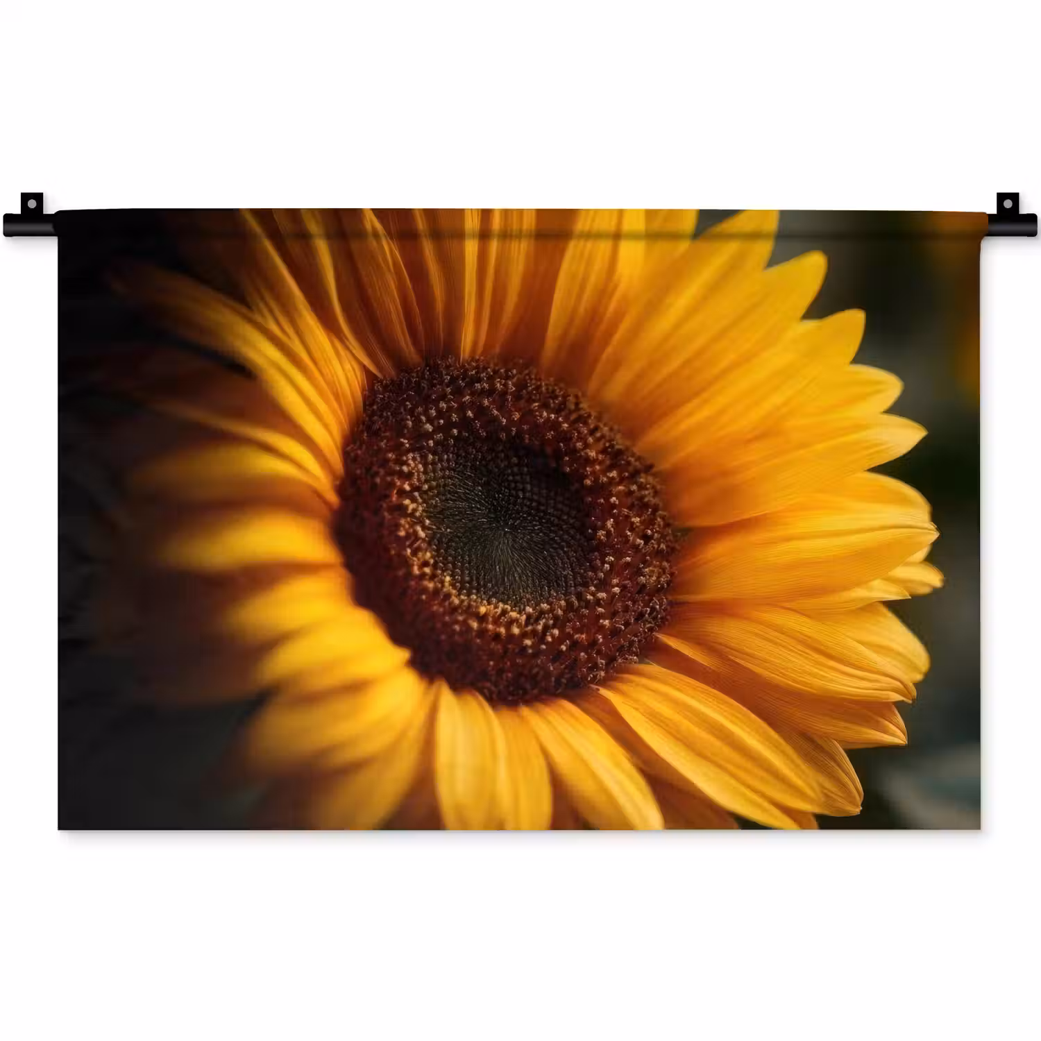 Geel - Zonnebloem - Zomers Wandkleed katoen klein -zz3d