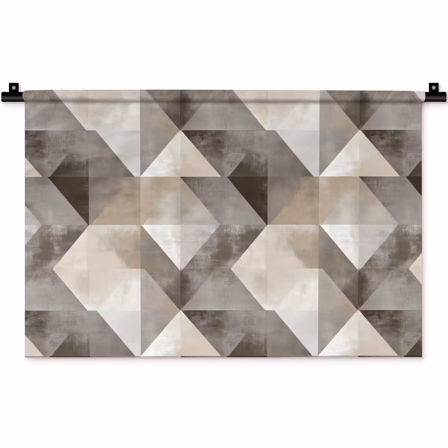 Geometrisch - Motief - Aardetinten Wandkleed katoen klein 269 -zz3d