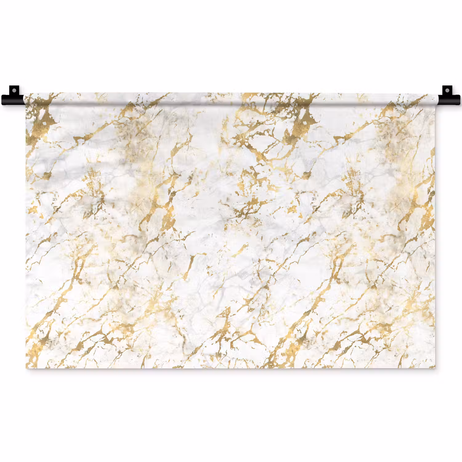 Goudspatten - Wit - Marmer Wandkleed katoen klein 269 -zz3d