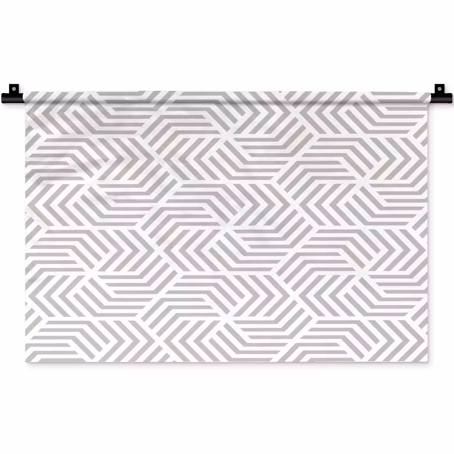 Grafisch - Patroon - Modern - Onderbroken Wandkleed katoen klein 269 -zz3d