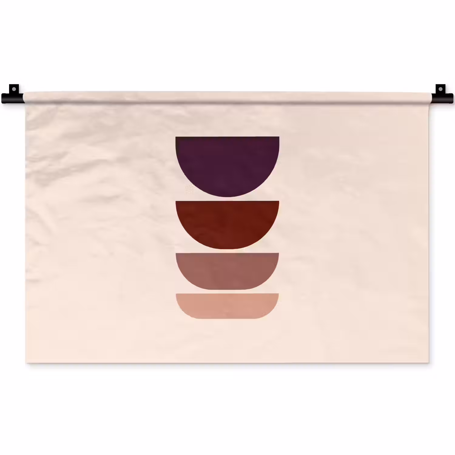 Harmonieus - Symmetrisch - Rood Wandkleed katoen klein -zz3d