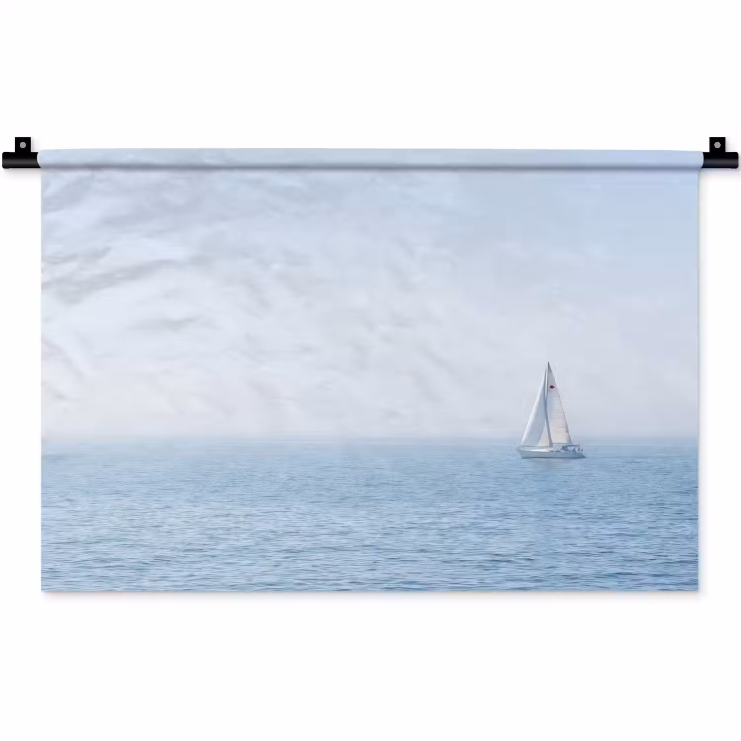 Horizon - Zeilboot - Zee Wandkleed katoen klein -zz3d