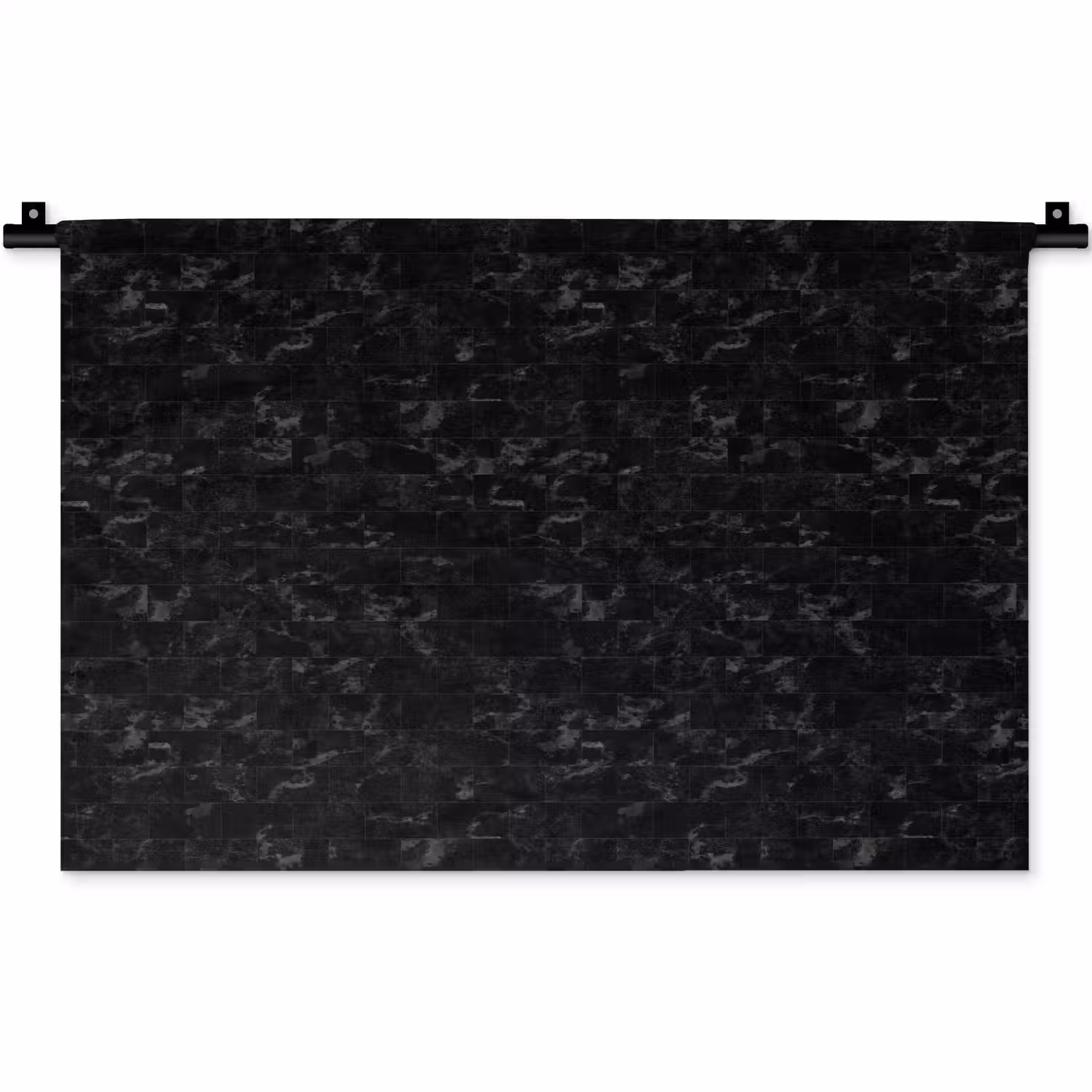 Tegels - Patroon - Marmer - Zwart Wandkleed katoen klein 269 -zz3d