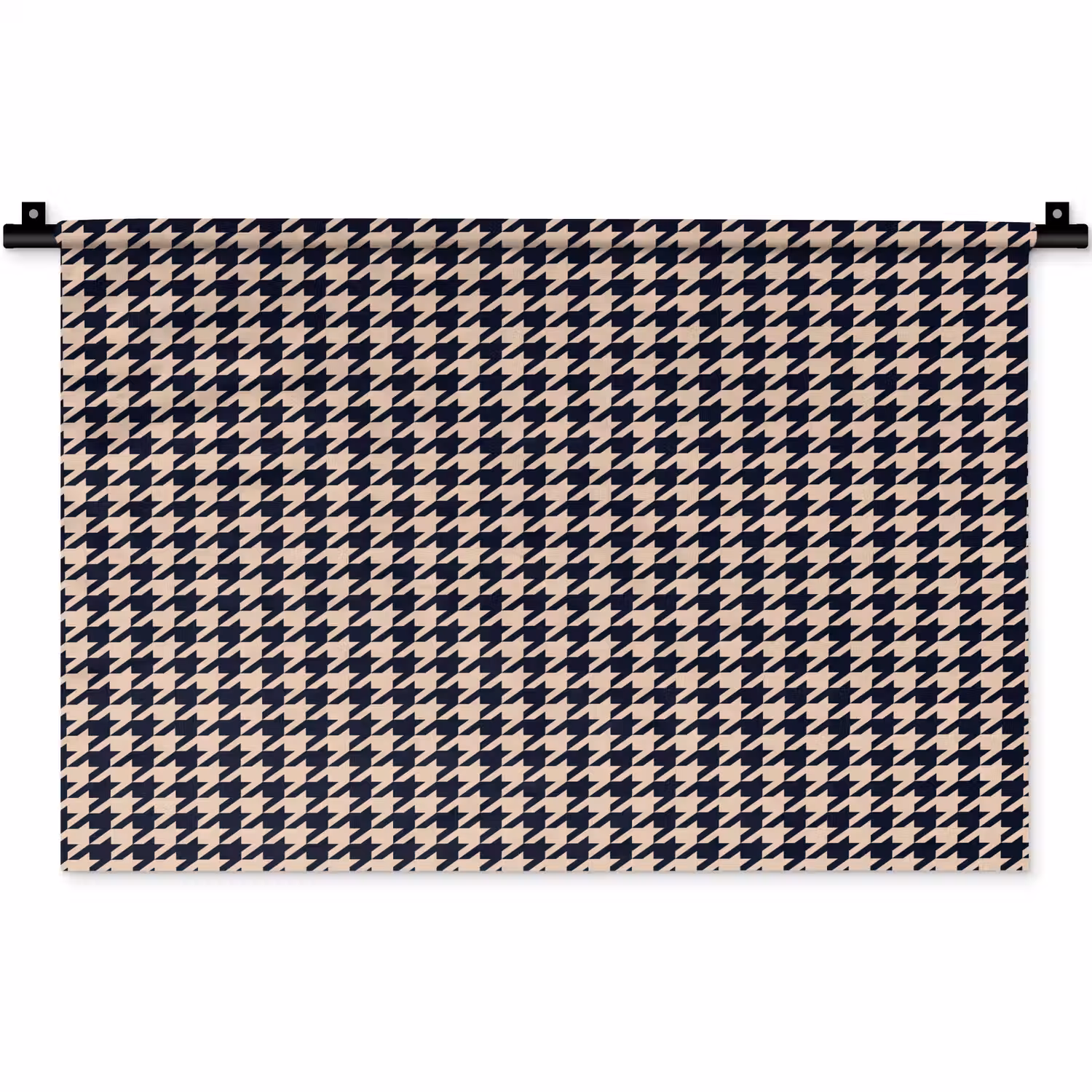 Plaid - Patroon - Ruit - Donkerblauw Wandkleed katoen klein 269 -zz3d