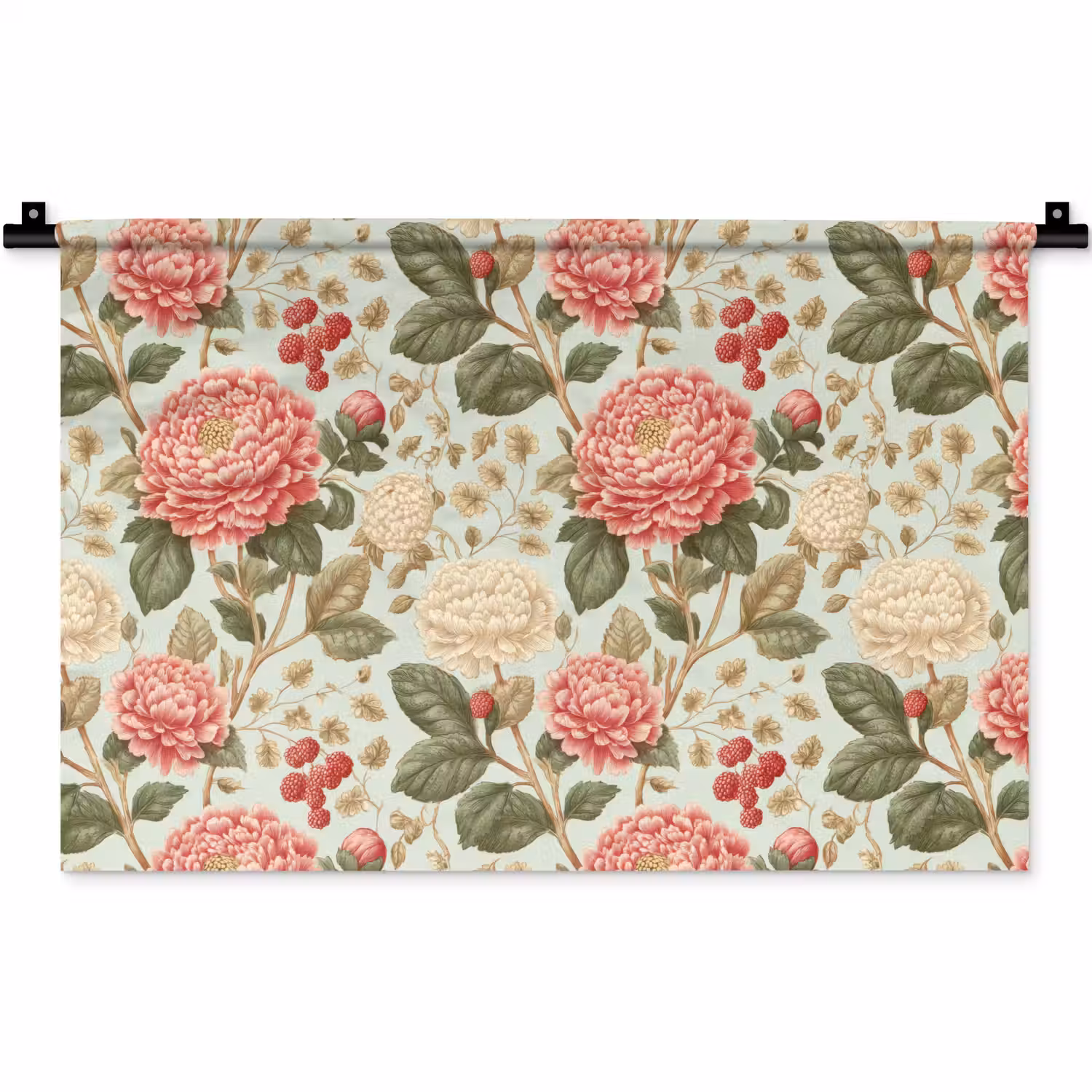 Klassiek - Botanisch - Veelkleurig Wandkleed katoen klein 269 -zz3d
