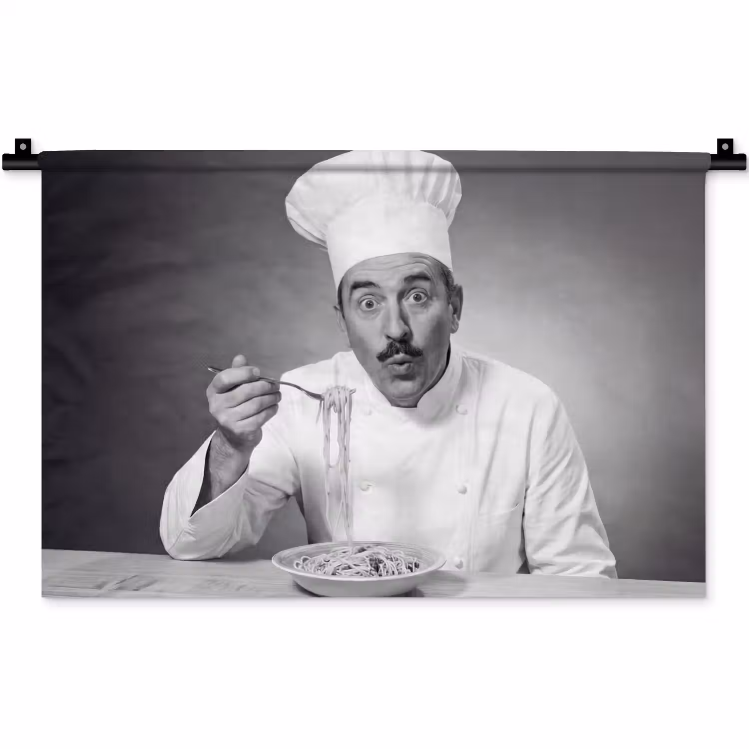 Chef - Spaghetti - Pasta Wandkleed katoen klein -zz3d