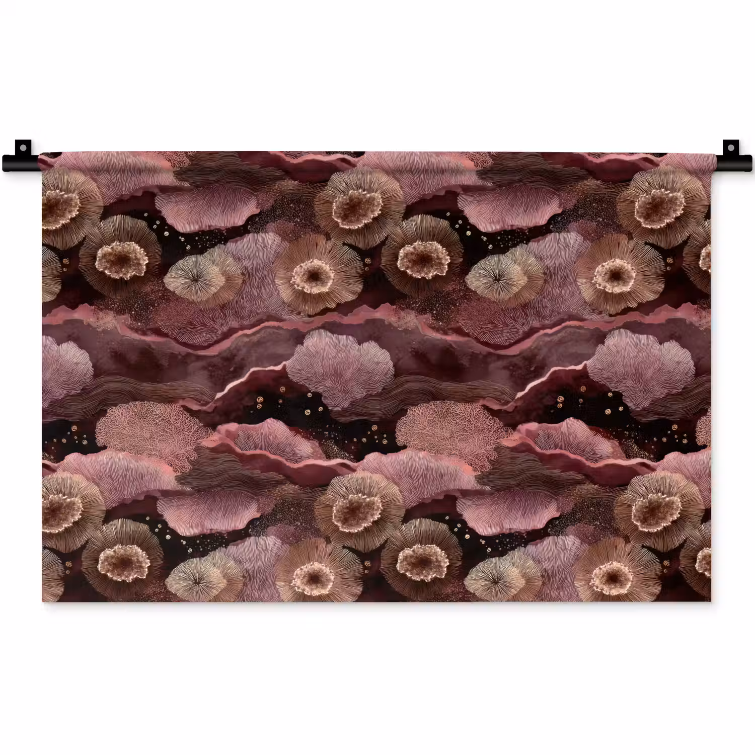 Koraal - Organisch - Roze Wandkleed katoen klein 269 -zz3d