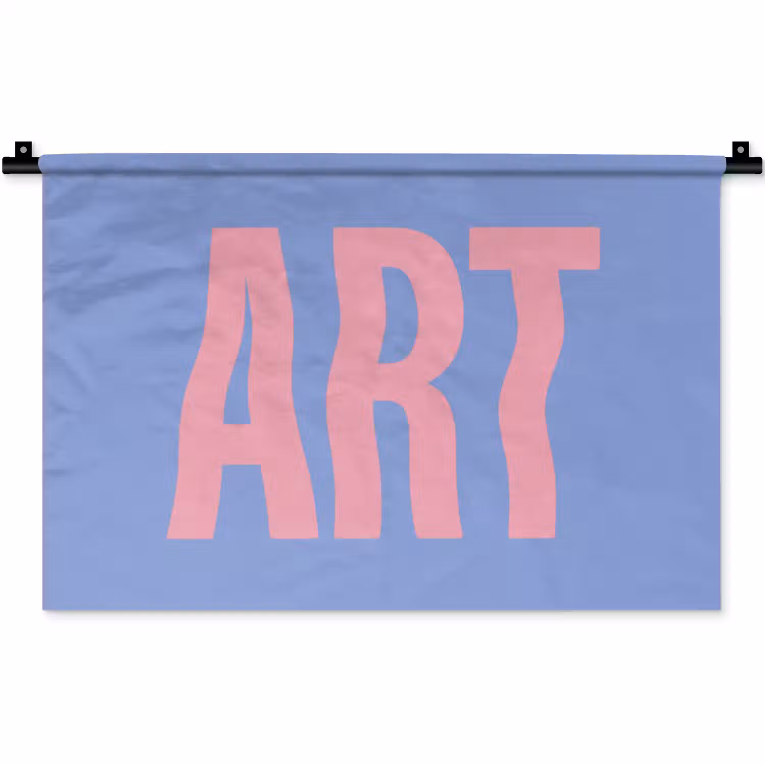 Art - Roze - Blauw Wandkleed katoen klein -zz3d