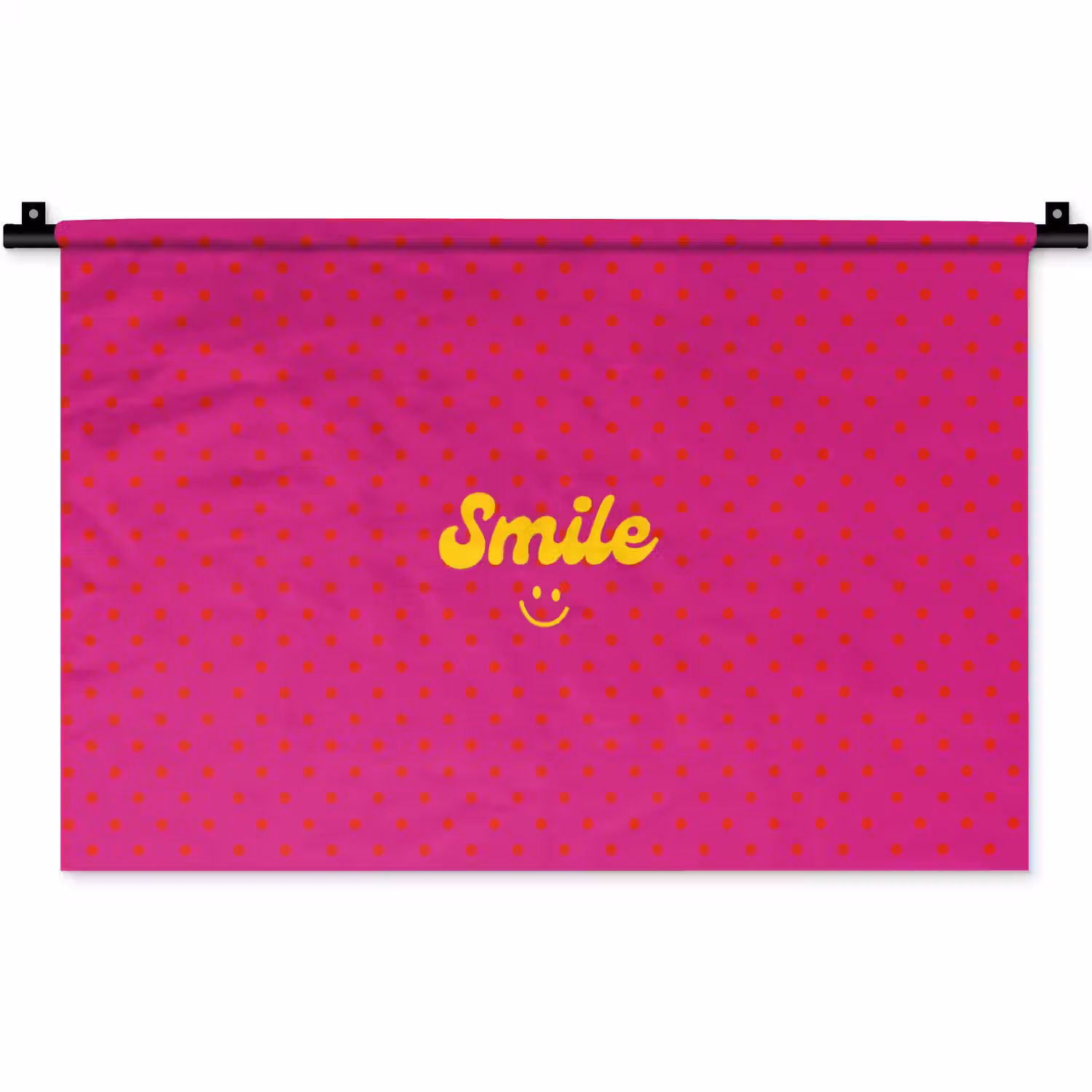 Smile - Stippen - Roze Wandkleed katoen klein -zz3d