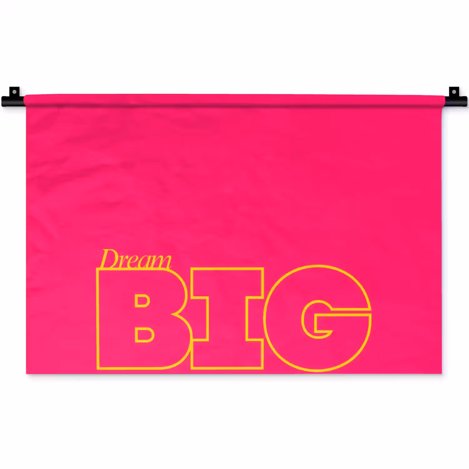 Minimalistisch - Roze - Dream big - Grafisch Wandkleed katoen klein -zz3d