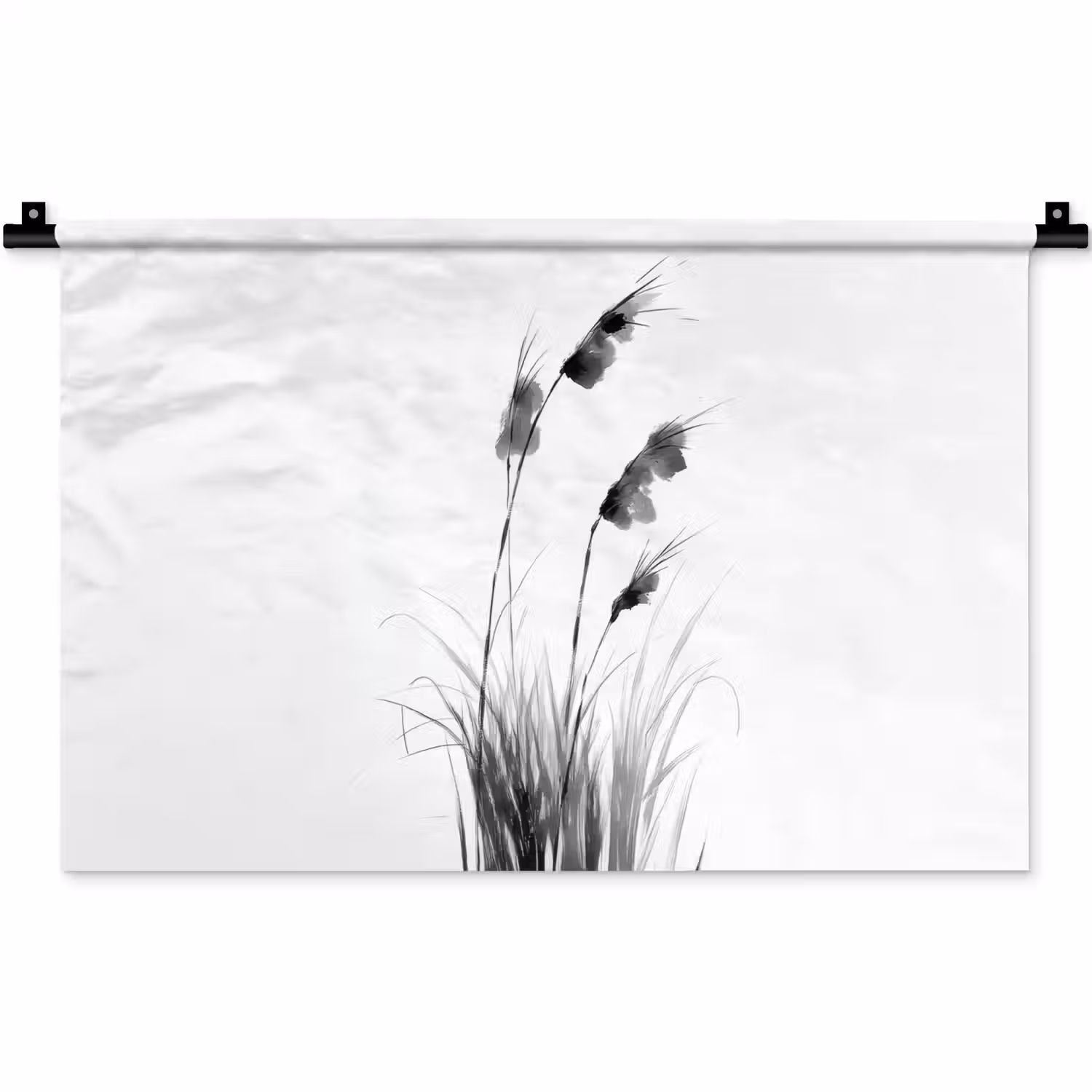 Minimalistisch - Stelen - Wit Wandkleed katoen klein -zz3d