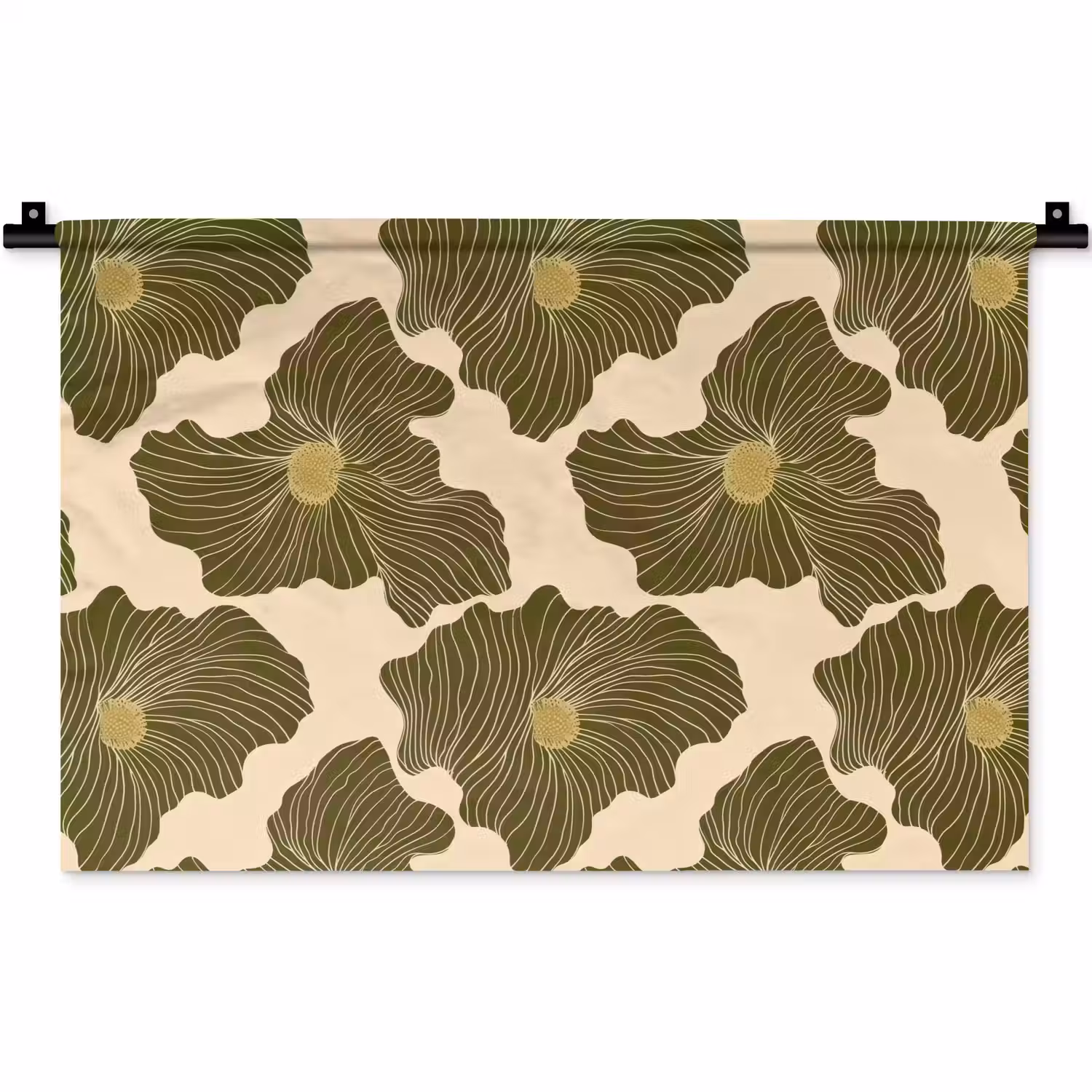 Modern - Abstract - Groen Wandkleed katoen klein 269 -zz3d