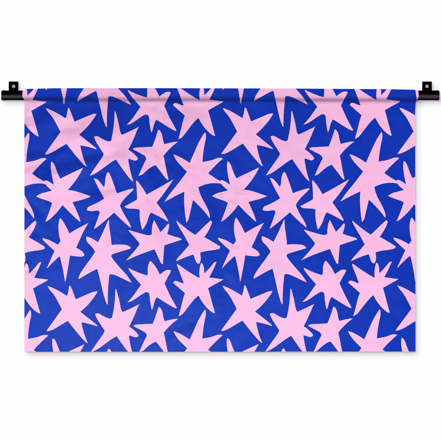 Modern - Sterren - Blauw Wandkleed katoen klein 269 -zz3d