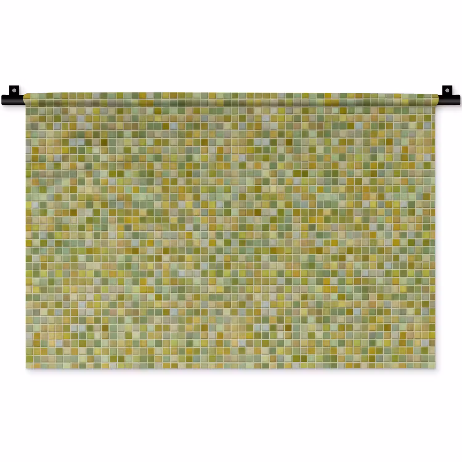 Mozaïek - Patroon - Groen Wandkleed katoen klein 269 -zz3d