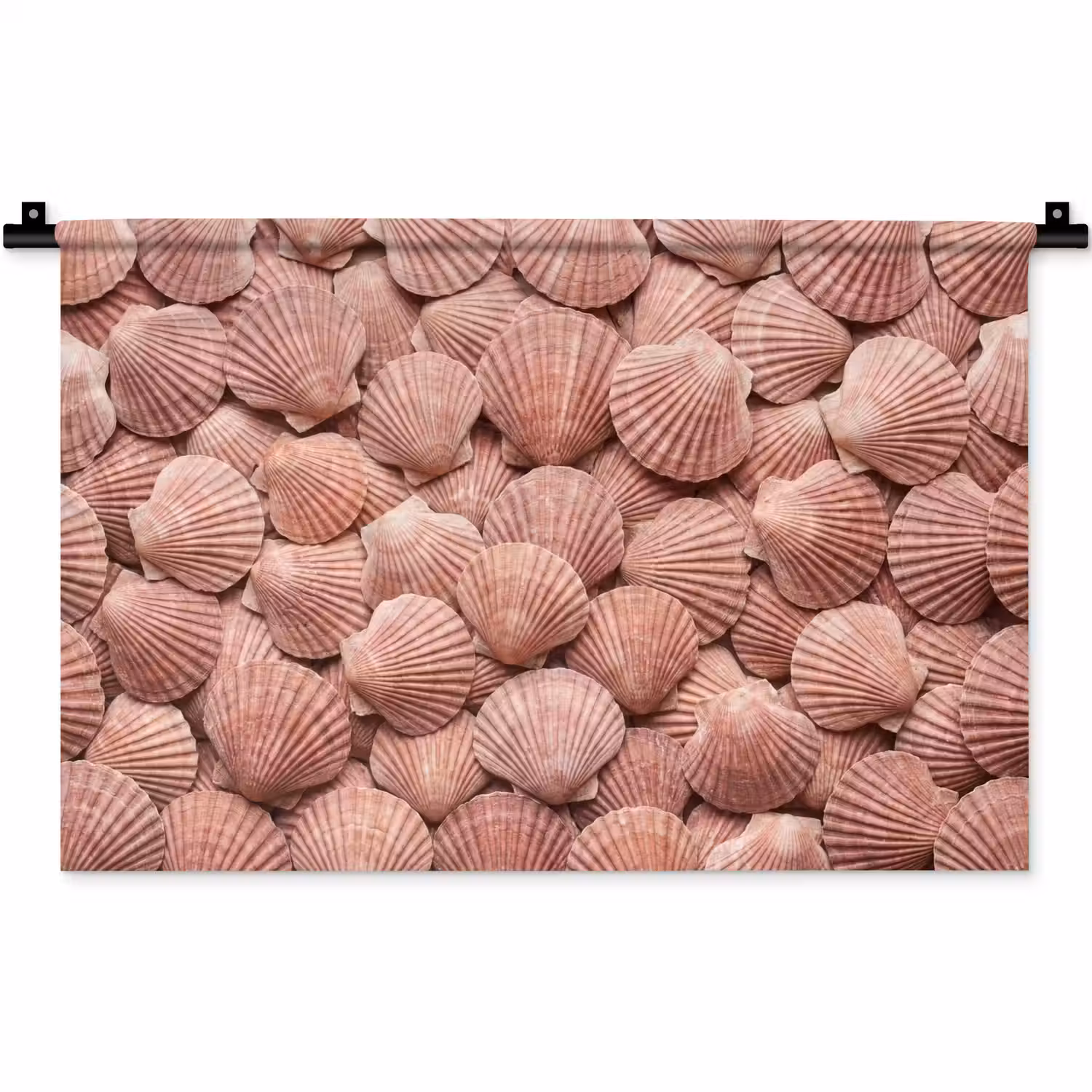 Schelpen - Patroon - Roze Wandkleed katoen klein -zz3d