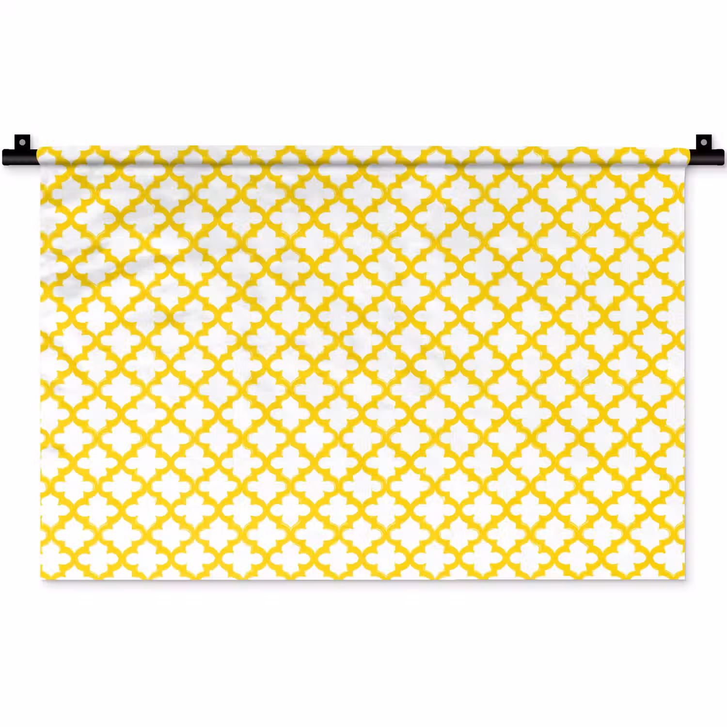 Patroon - Geometrisch - Klassiek - Geel Wandkleed katoen klein 269 -zz3d