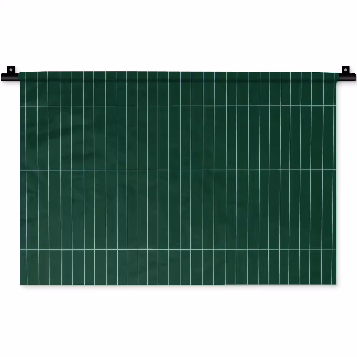 Patroon - Tegels - Donkergroen Wandkleed katoen klein 269 -zz3d