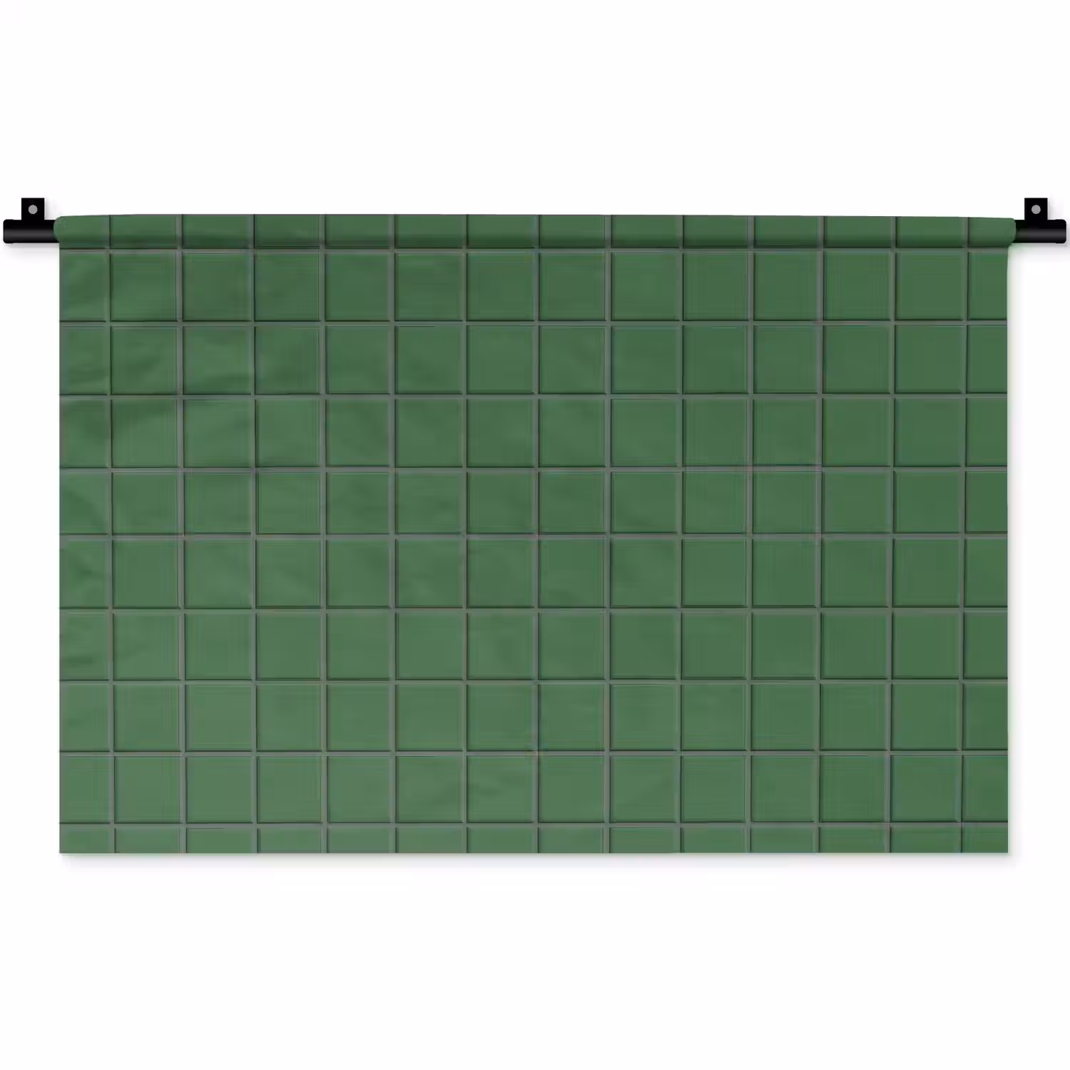 Patroon - Tegels - Groen Wandkleed katoen klein 269 -zz3d