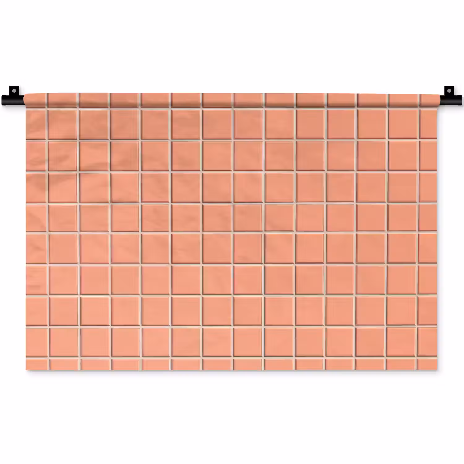 Patroon - Tegels - Perzik Wandkleed katoen klein 269 -zz3d